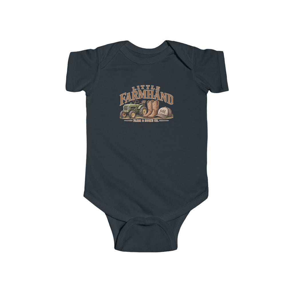 Little Farmland Infant Bodysuit – Rustic Farm Animal Baby Onesie