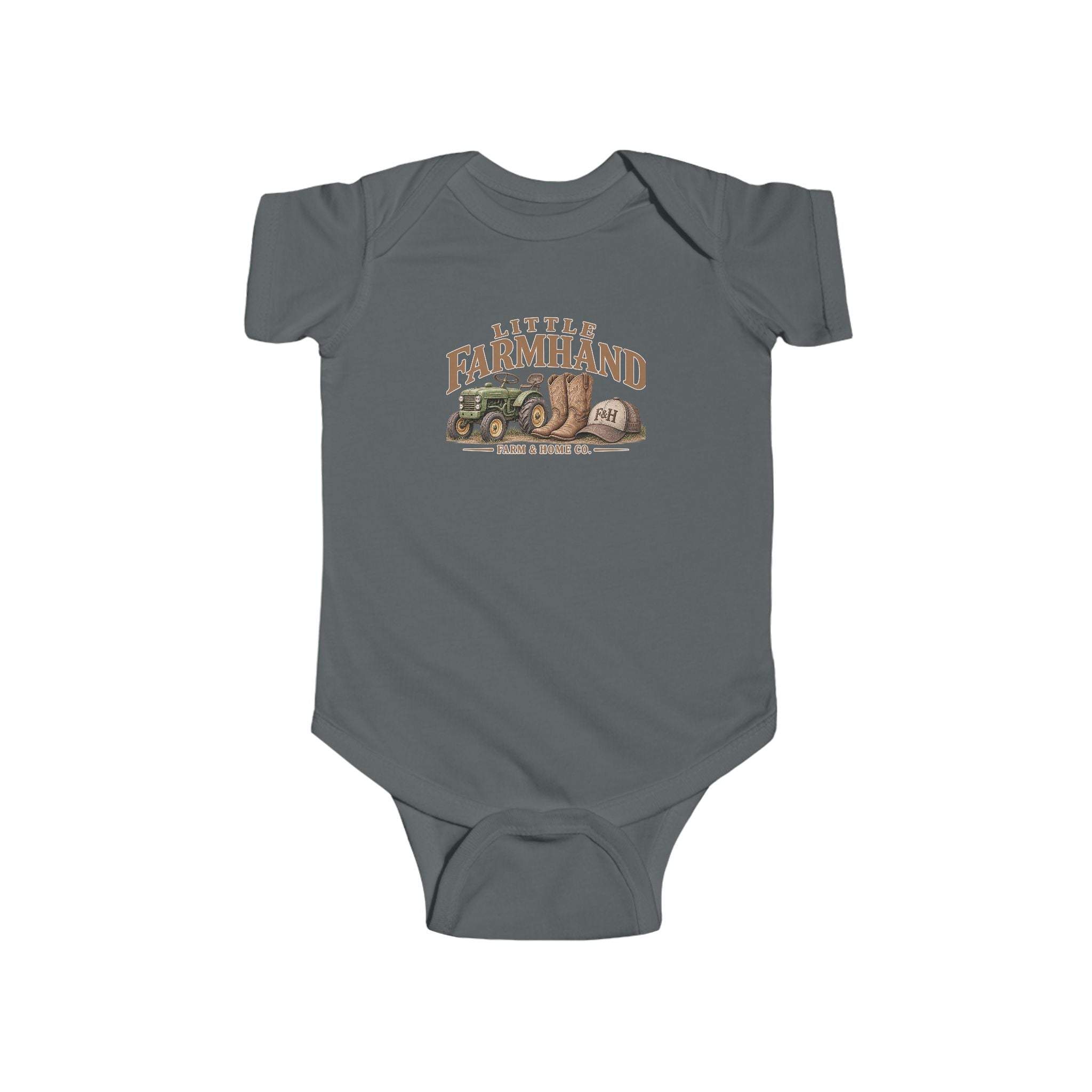 Little Farmland Infant Bodysuit – Rustic Farm Animal Baby Onesie