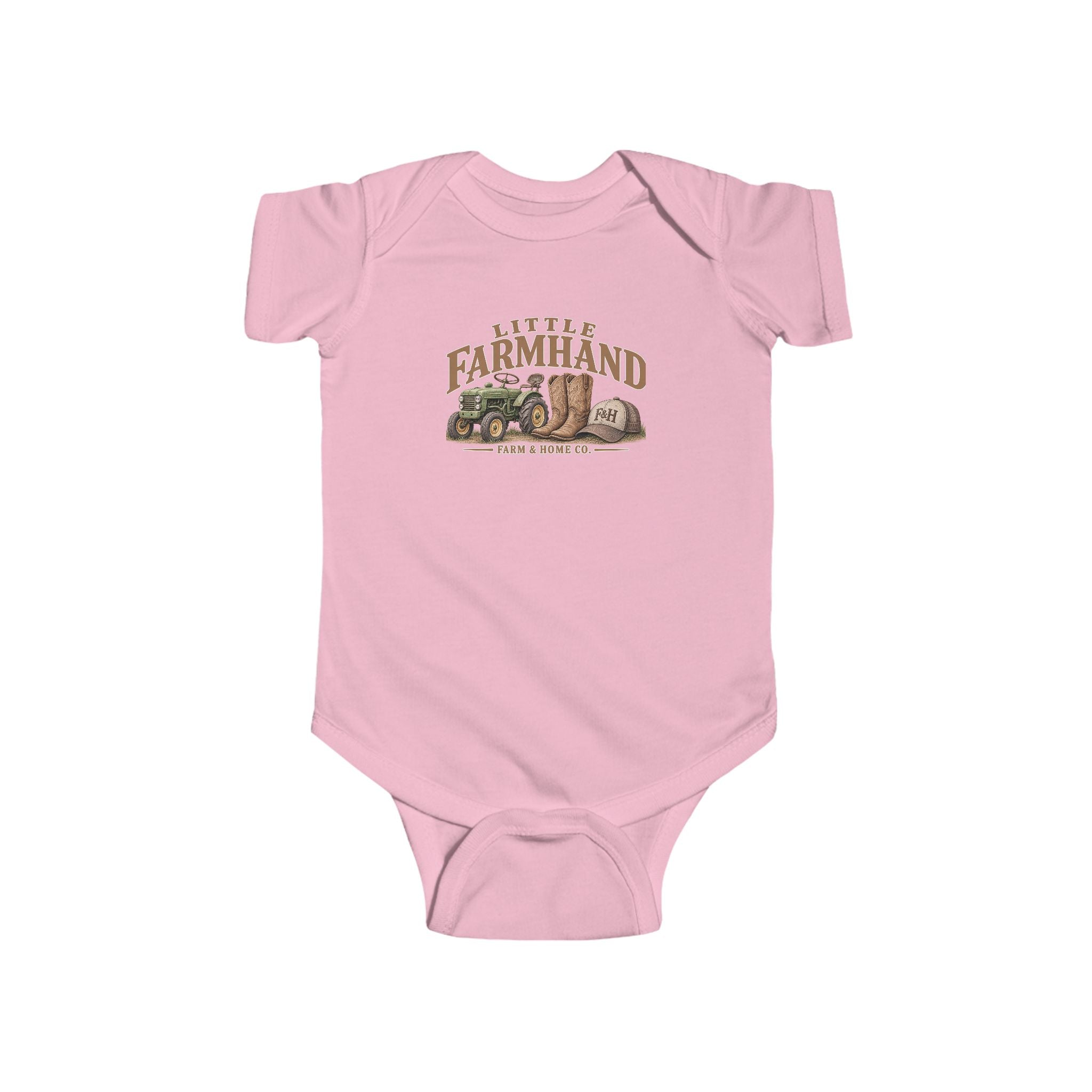 Little Farmland Infant Bodysuit – Rustic Farm Animal Baby Onesie
