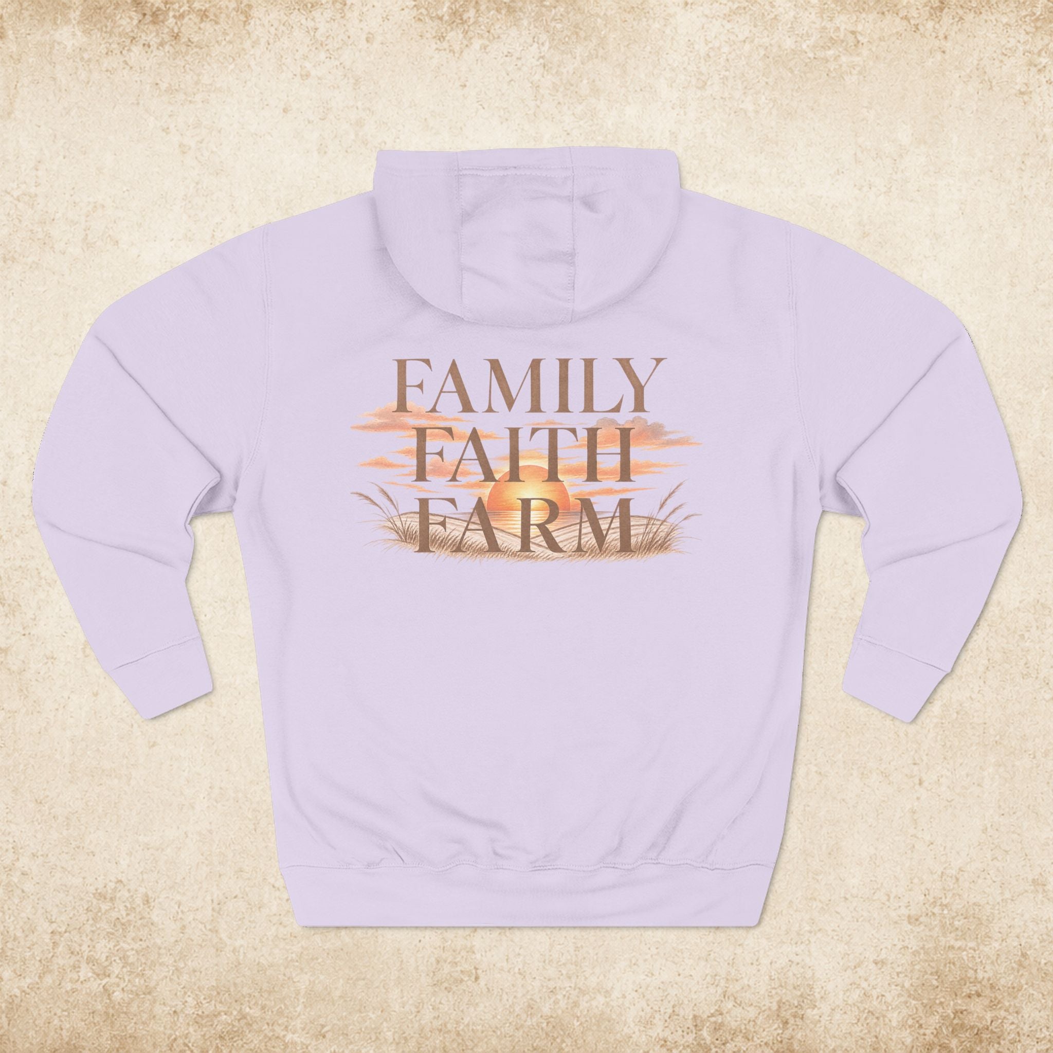 Family Faith Farm Hoodie — Farmhouse Monogram Pullover