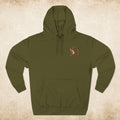 Hoodie — Rustic Deer Sunset Fleece Hoodie