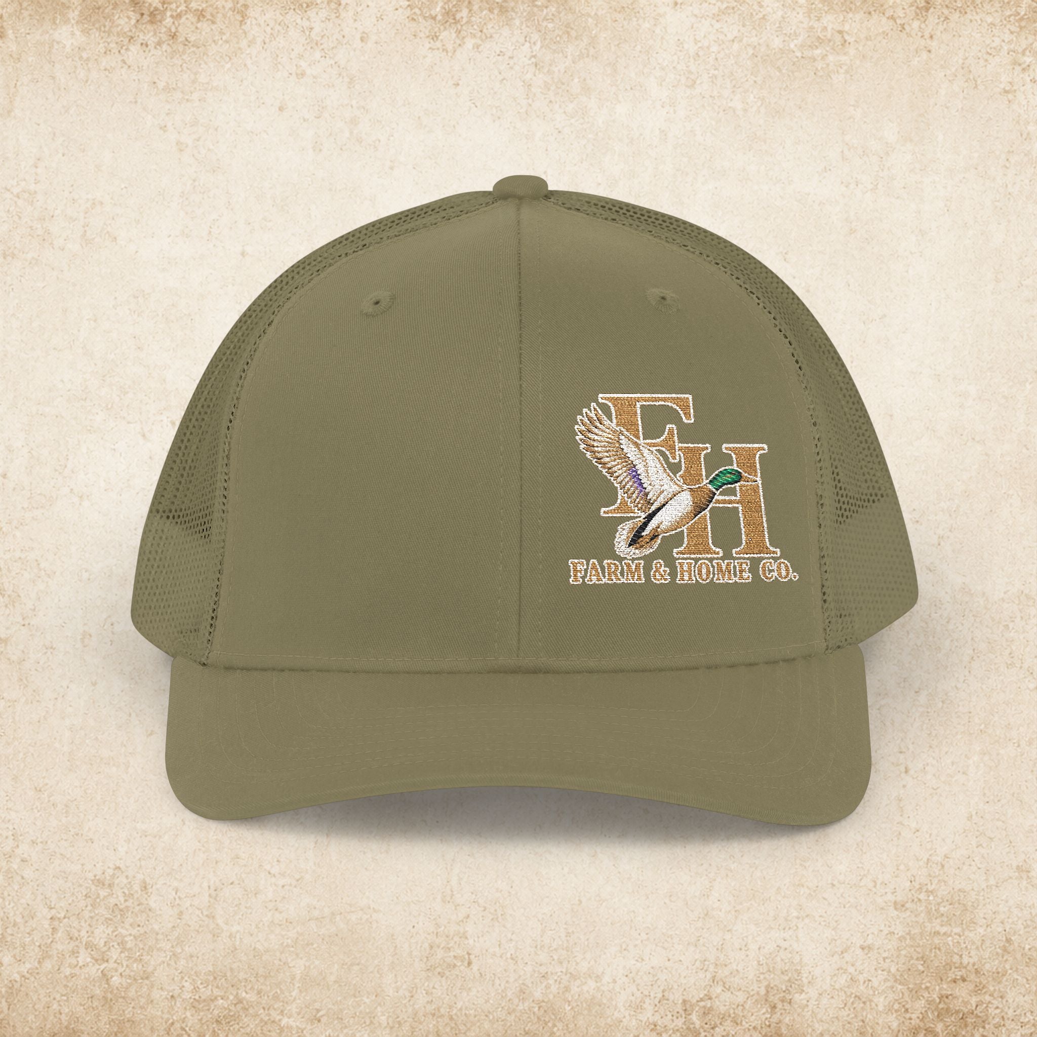 Trucker Cap — Eagle & Initials Embroidered Snapback