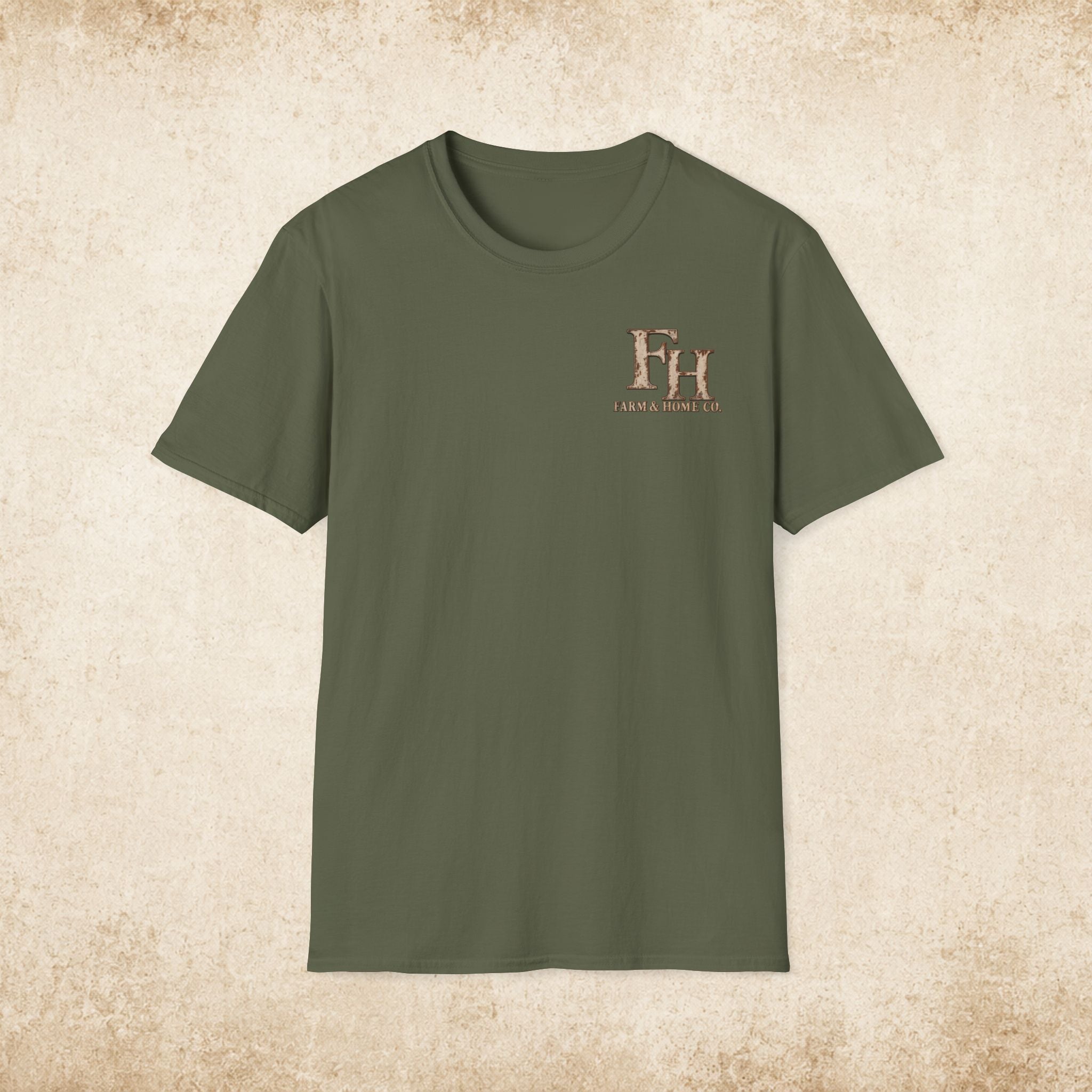 T-Shirt — Farm & Home Co. FH Logo Rustic Chest Tee