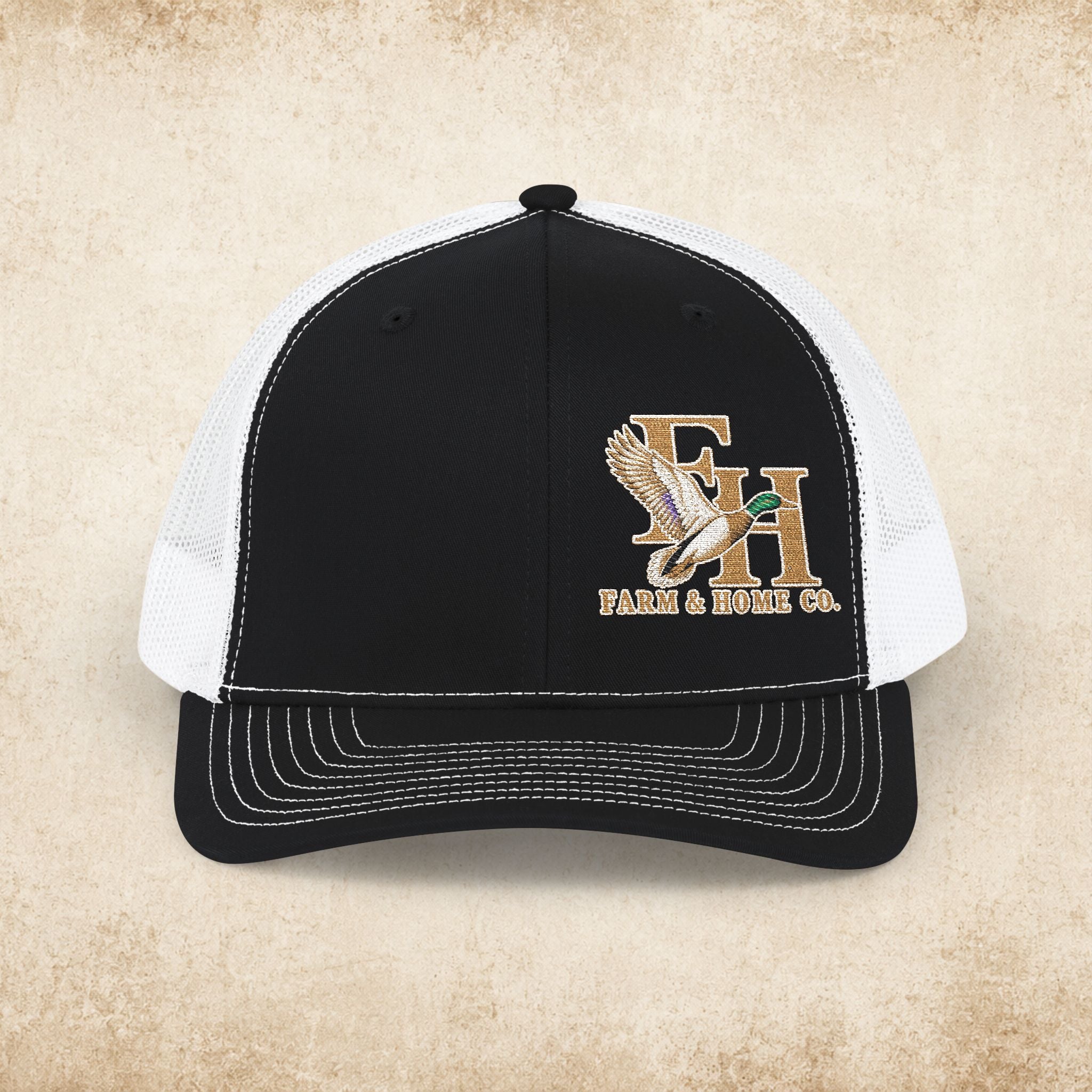 Trucker Cap — Eagle & Initials Embroidered Snapback