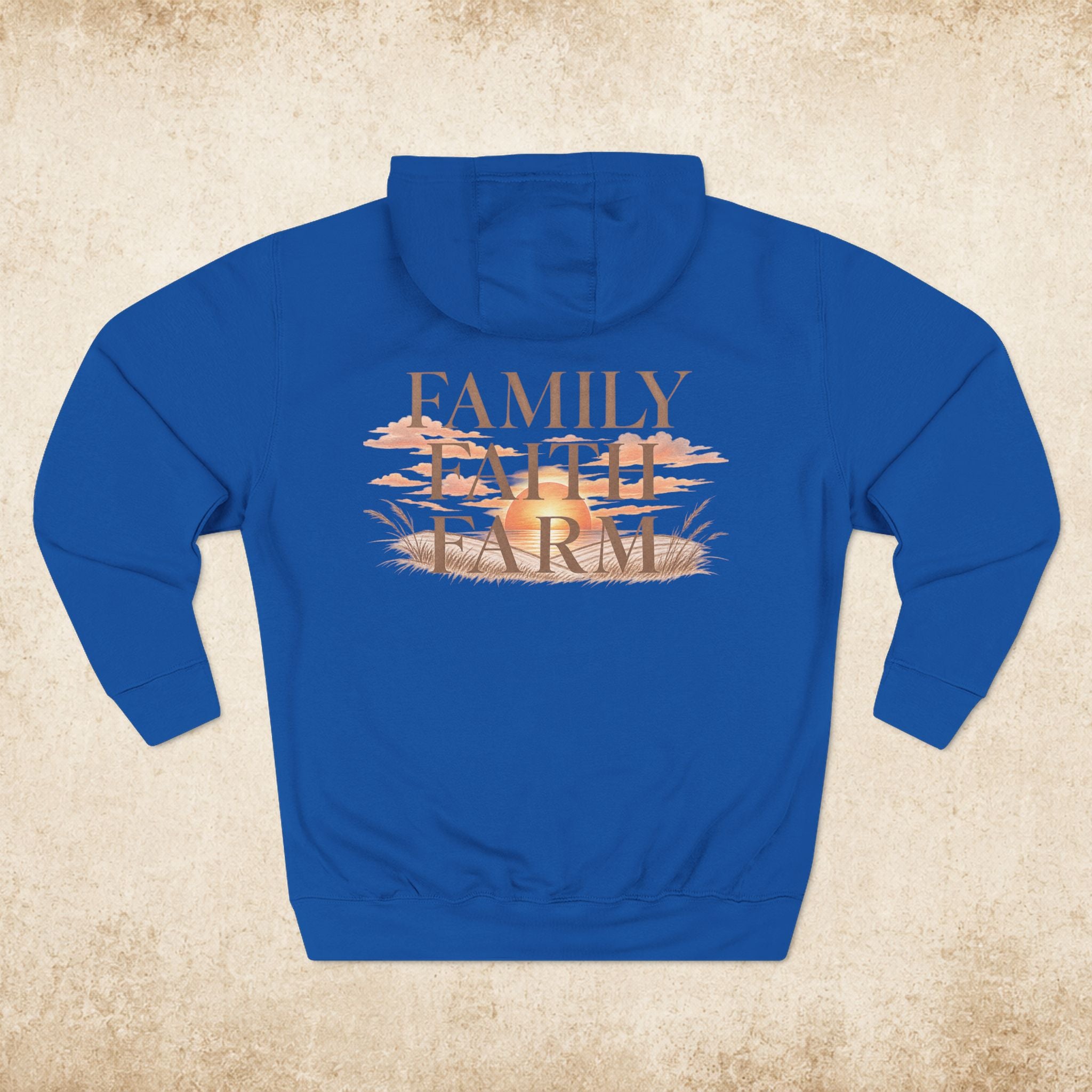 Family Faith Farm Hoodie — Farmhouse Monogram Pullover