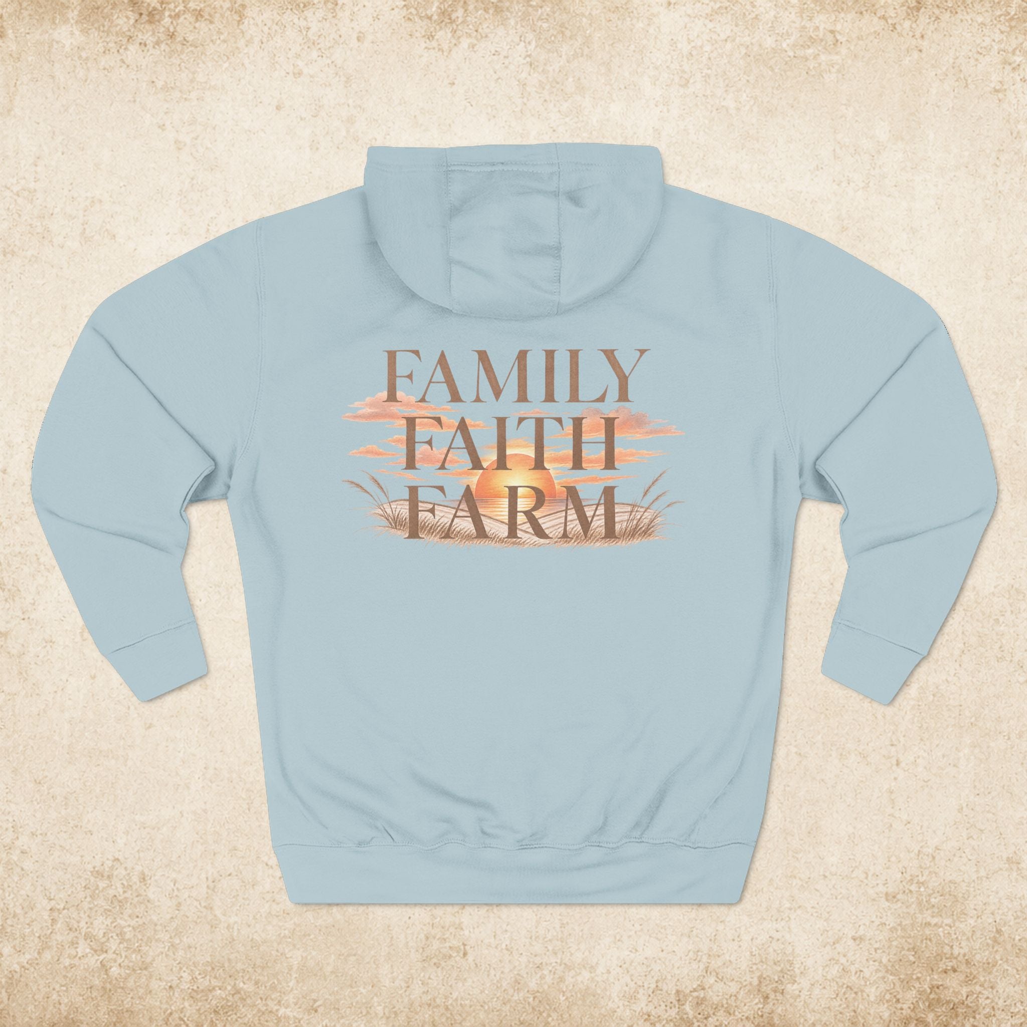 Family Faith Farm Hoodie — Farmhouse Monogram Pullover