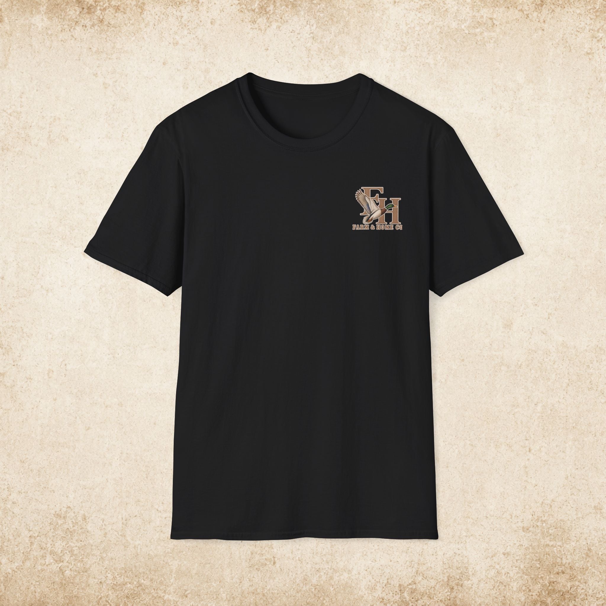 Farm & Home Co. Logo T-Shirt — Minimal Rustic Chest Graphic