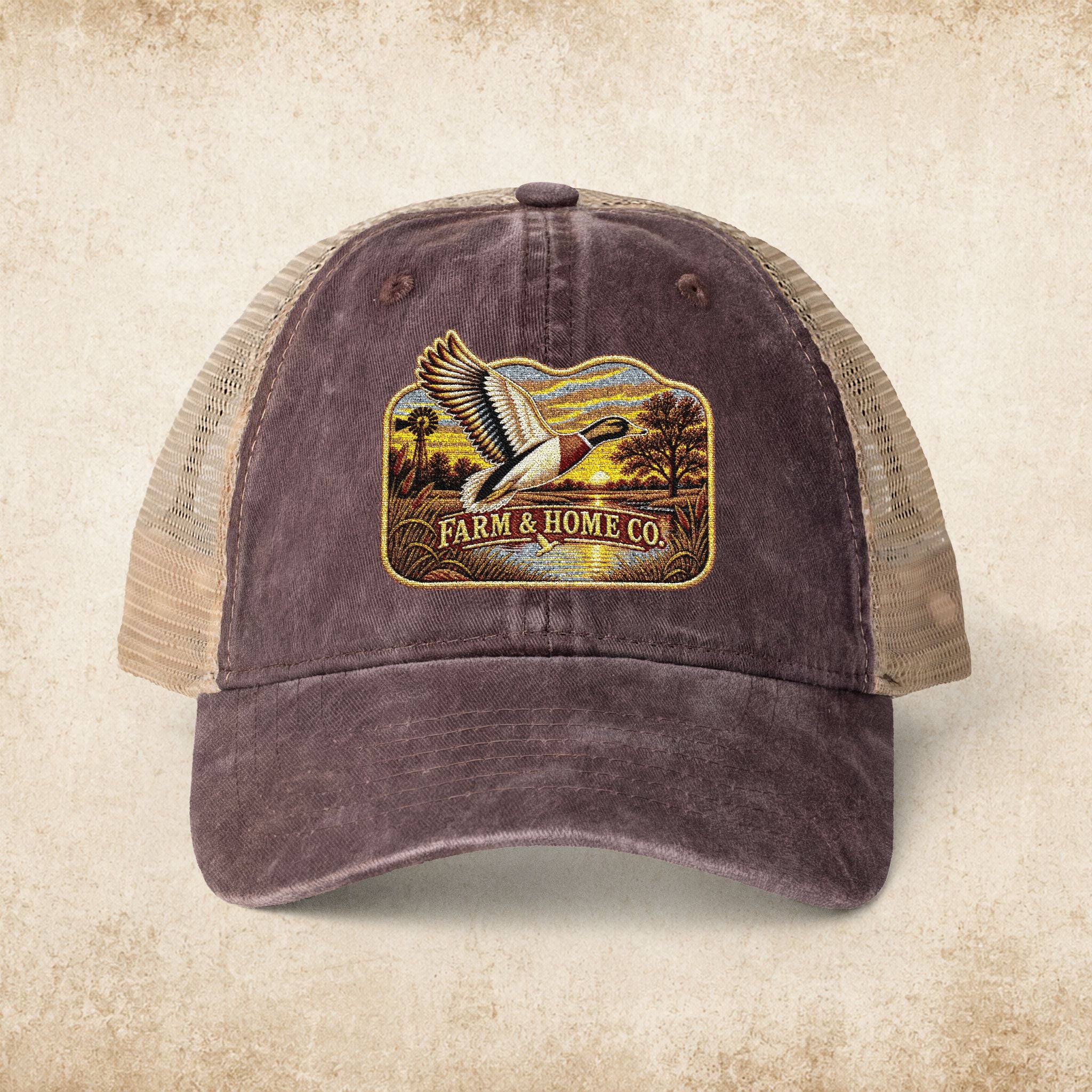 Women's Washed Mesh-Back Cap