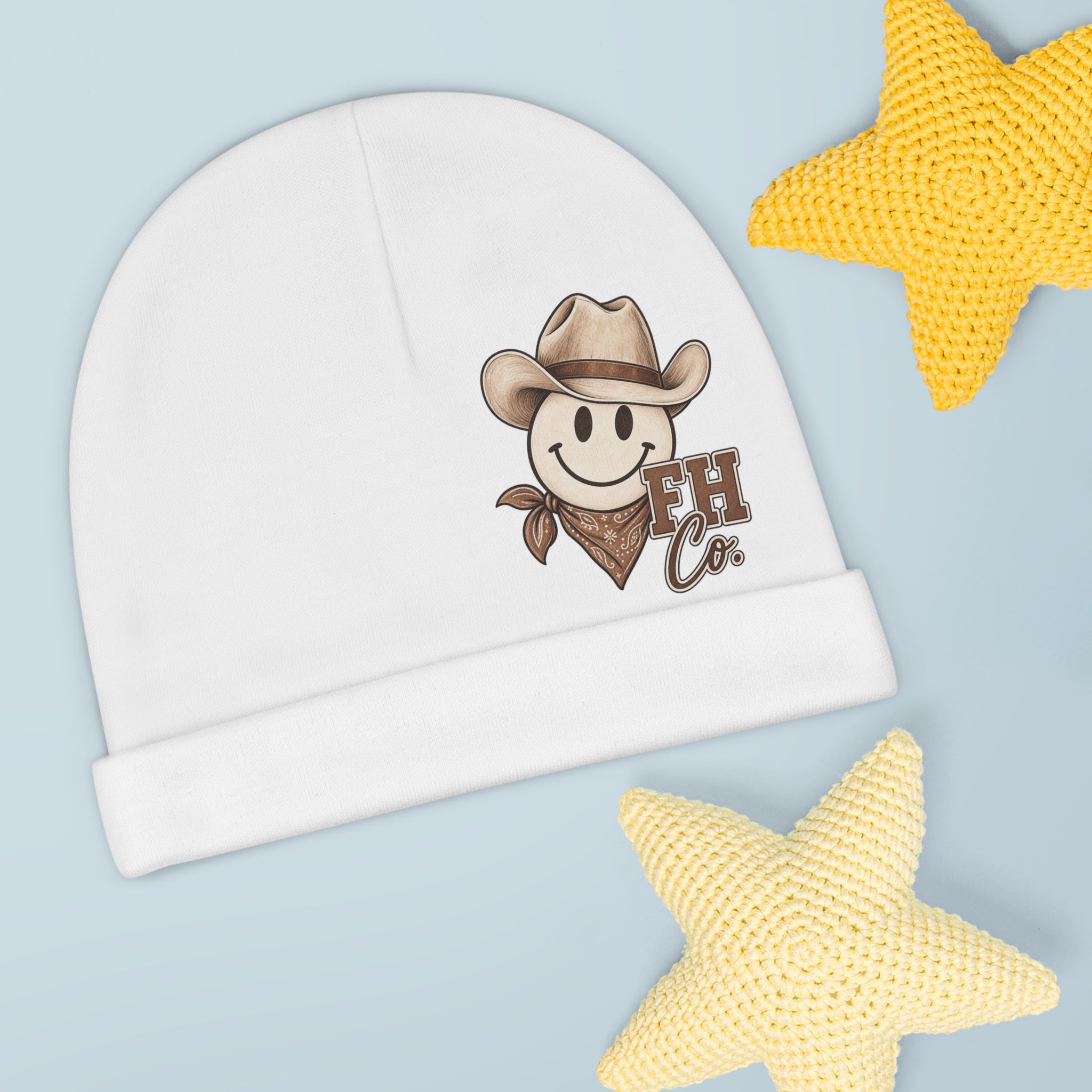 Cowboy Smile Baby Beanie – FH Co. Western Infant Hat