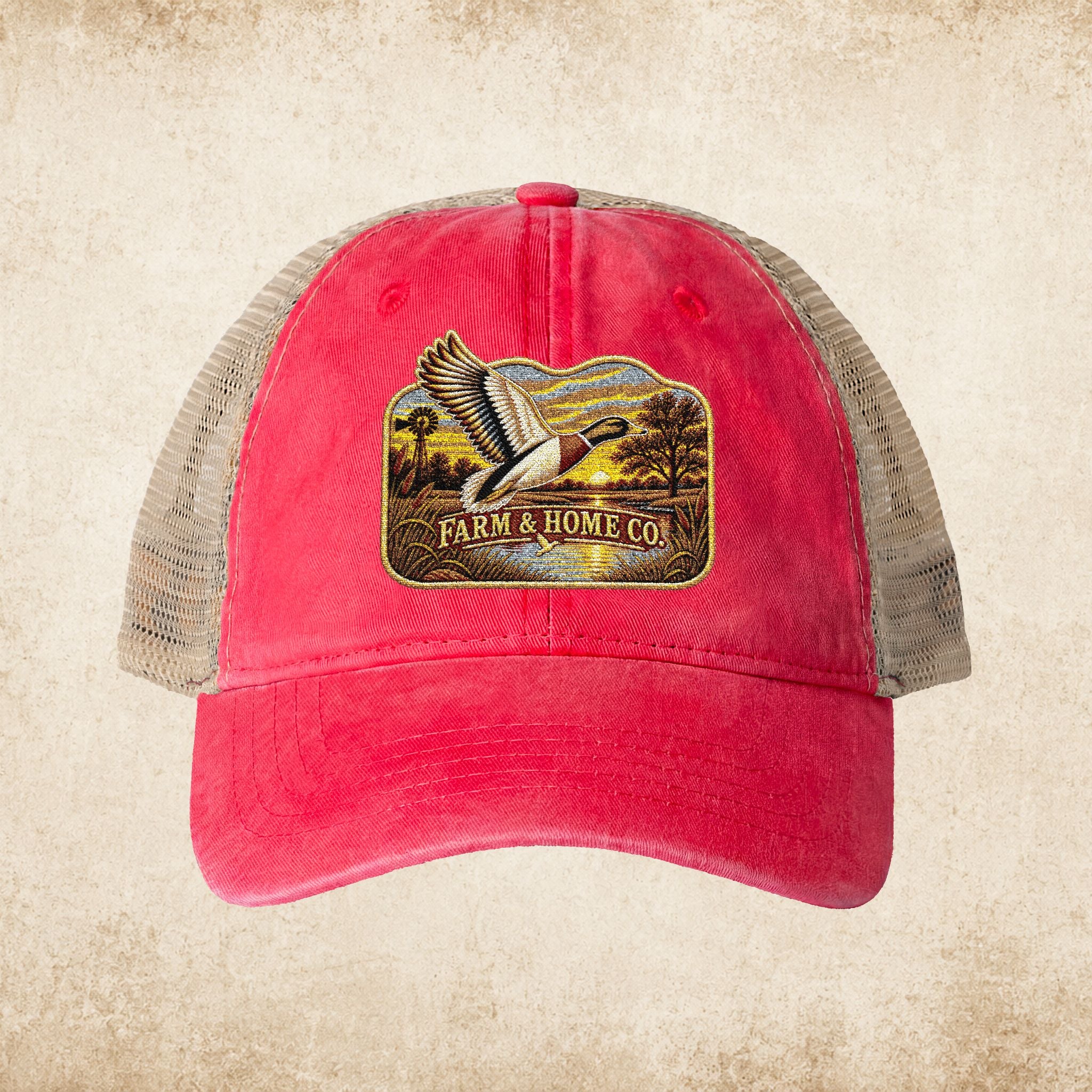 Women's Washed Mesh-Back Cap