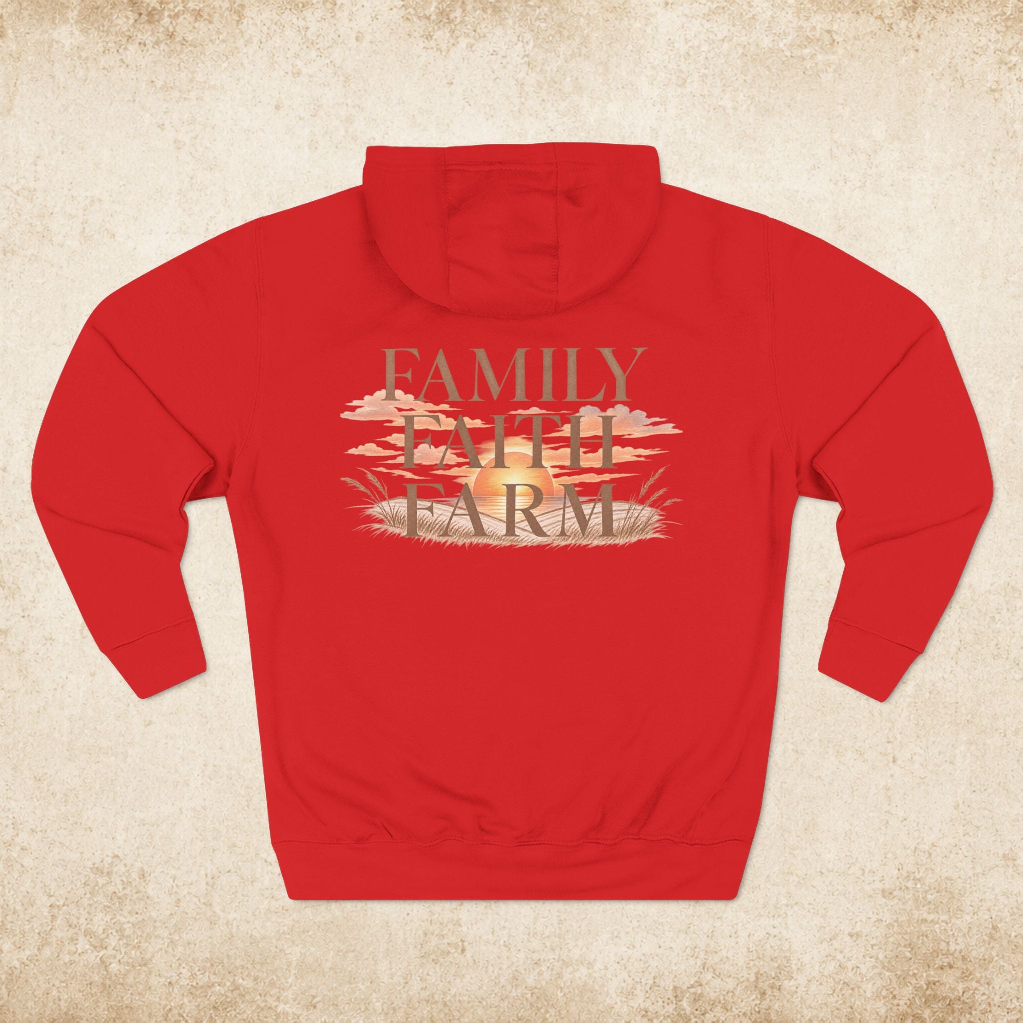 Family Faith Farm Hoodie — Farmhouse Monogram Pullover