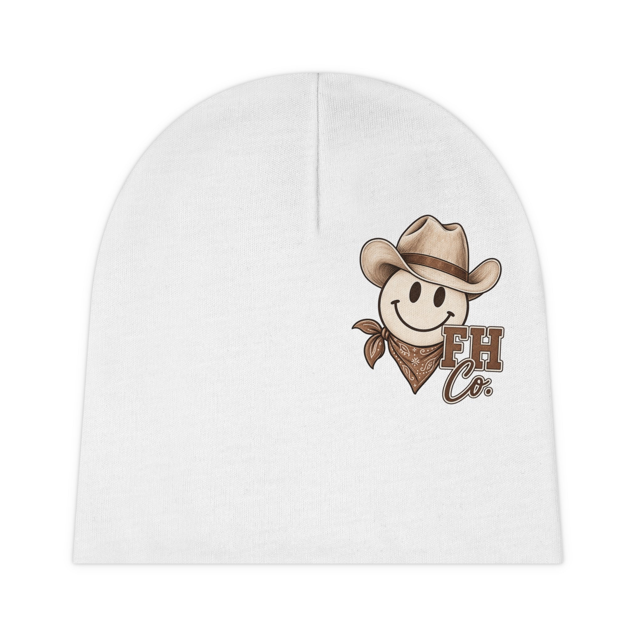 Cowboy Smile Baby Beanie – FH Co. Western Infant Hat