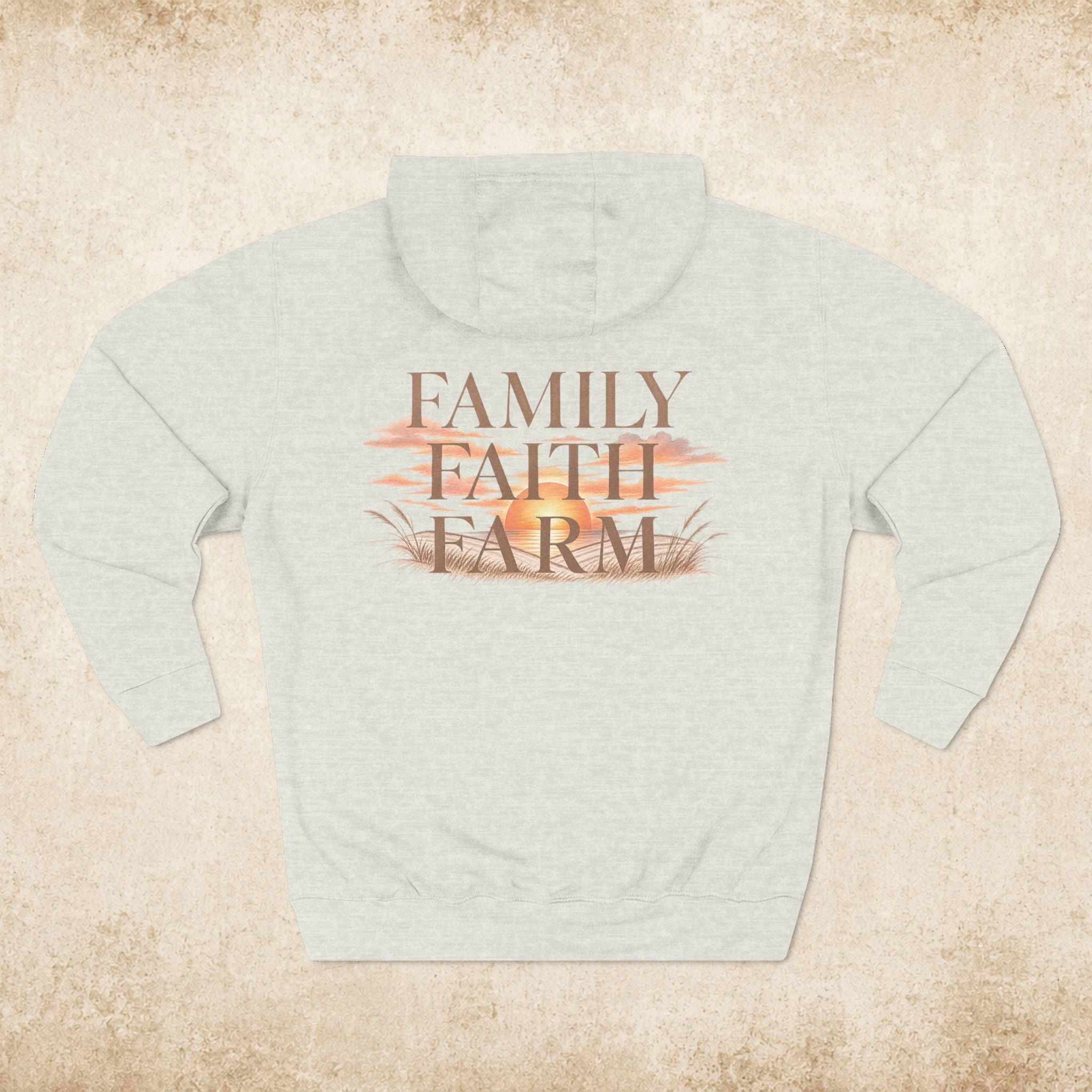 Family Faith Farm Hoodie — Farmhouse Monogram Pullover