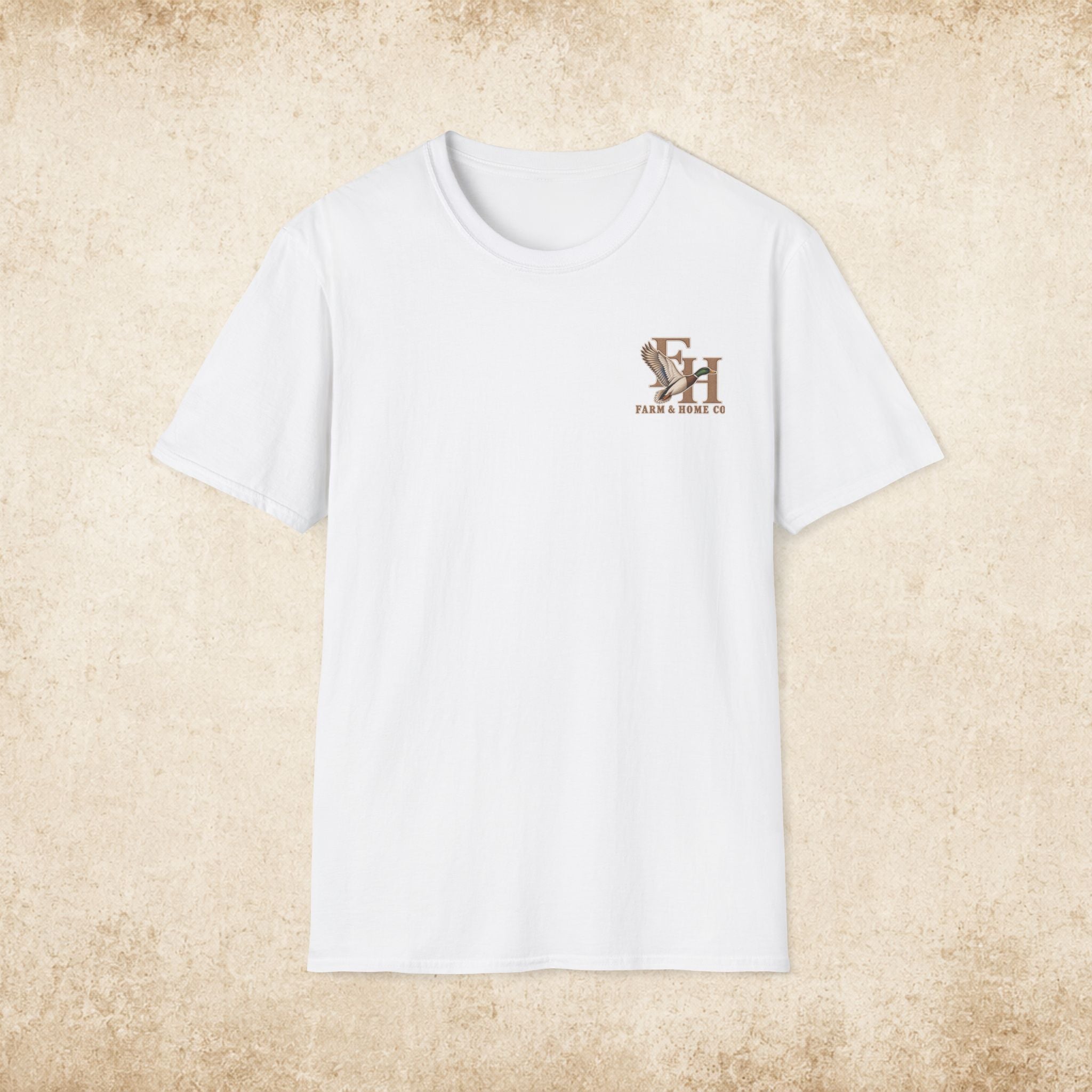 Farm & Home Co. Logo T-Shirt — Minimal Rustic Chest Graphic
