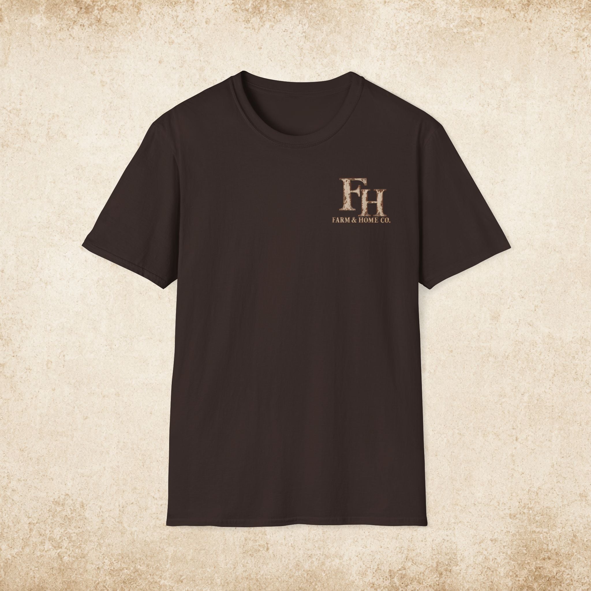 T-Shirt — Farm & Home Co. FH Logo Rustic Chest Tee