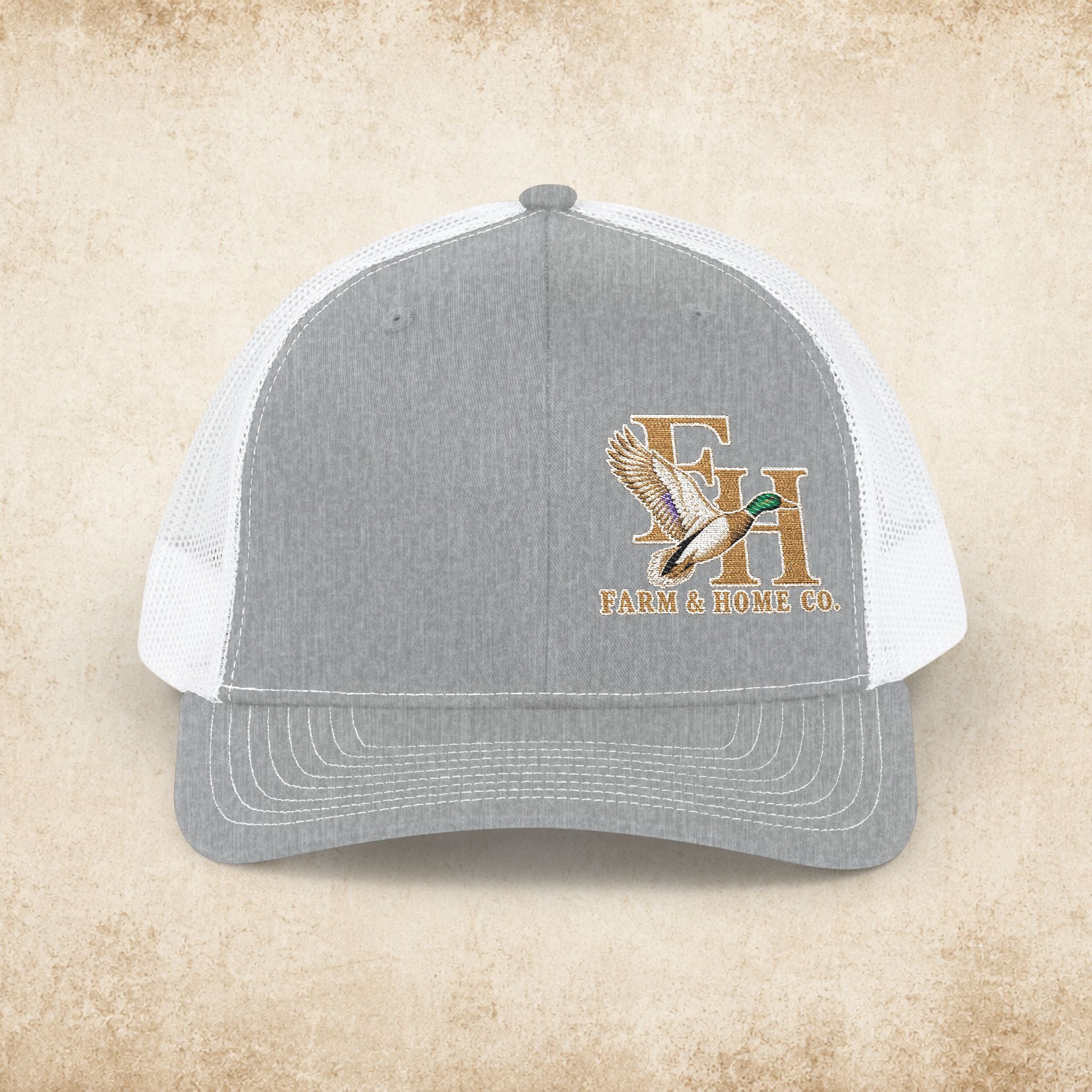 Trucker Cap — Eagle & Initials Embroidered Snapback