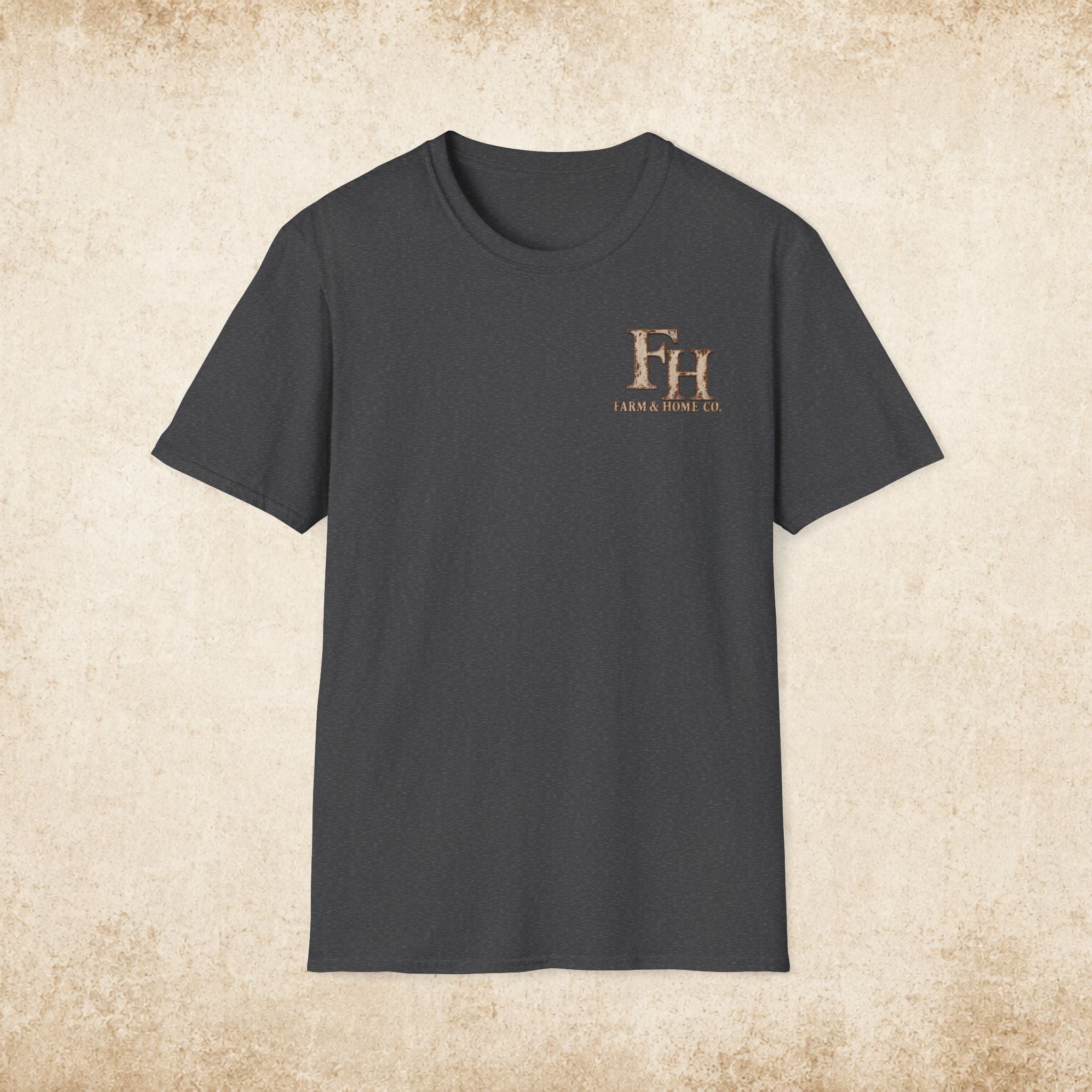 T-Shirt — Farm & Home Co. FH Logo Rustic Chest Tee