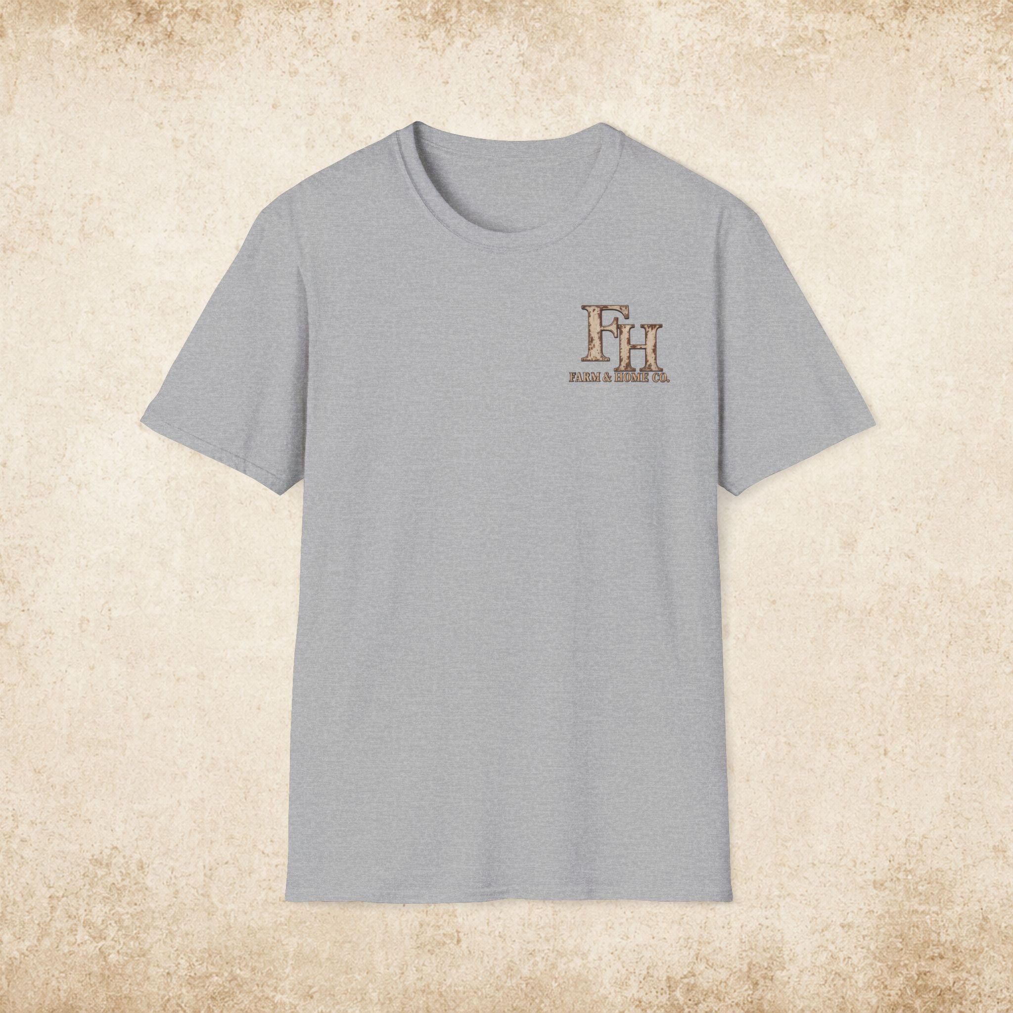 T-Shirt — Farm & Home Co. FH Logo Rustic Chest Tee