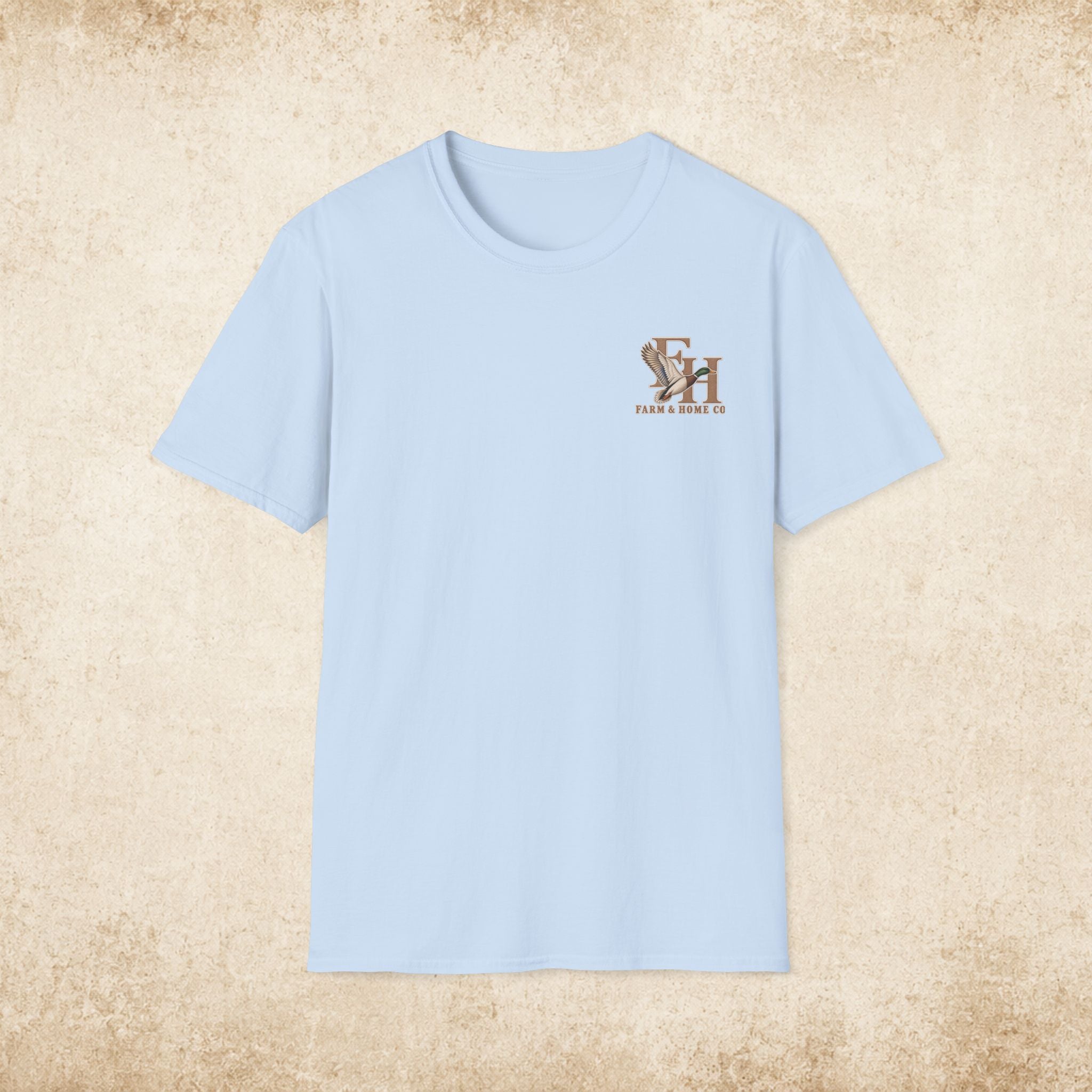 Farm & Home Co. Logo T-Shirt — Minimal Rustic Chest Graphic