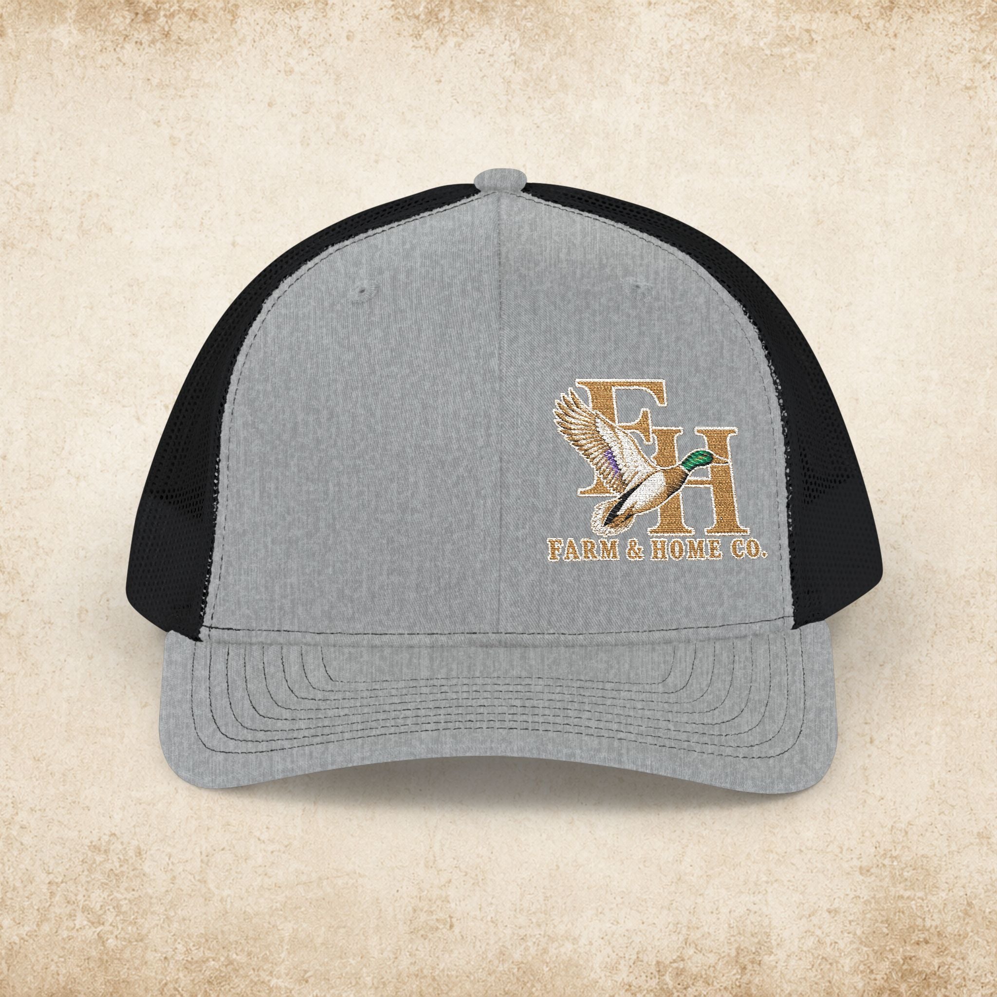 Trucker Cap — Eagle & Initials Embroidered Snapback