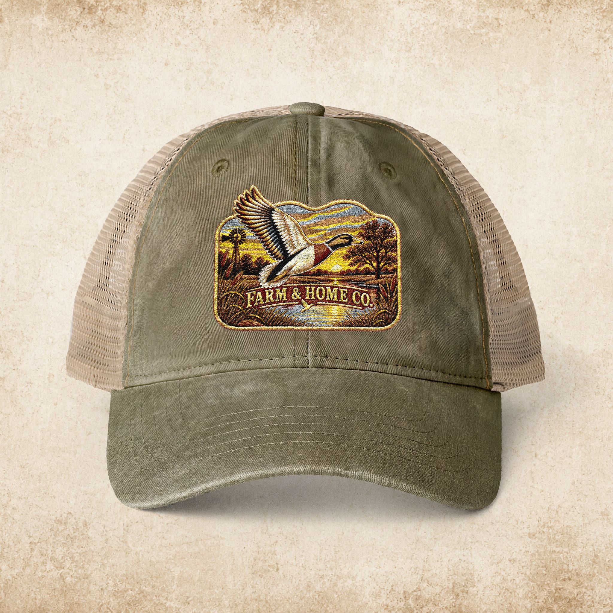 Women's Washed Mesh-Back Cap