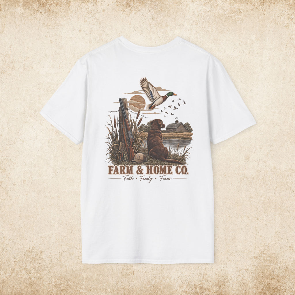 Farm & Home Co. Logo T-Shirt — Minimal Rustic Chest Graphic