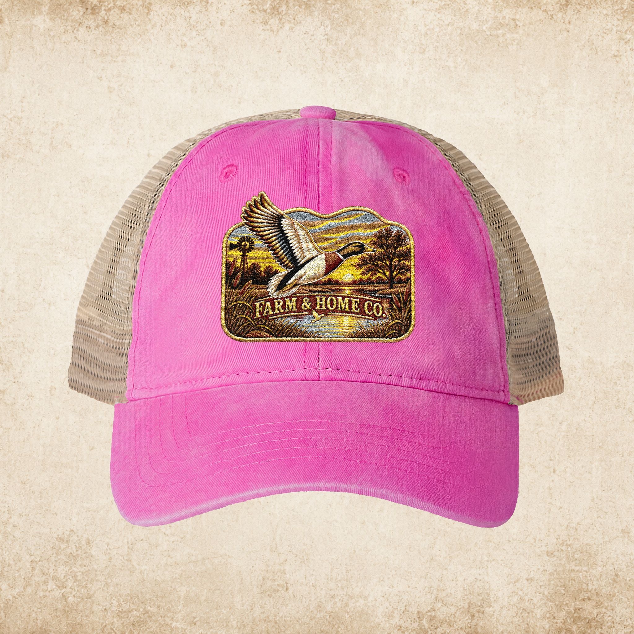 Women's Washed Mesh-Back Cap