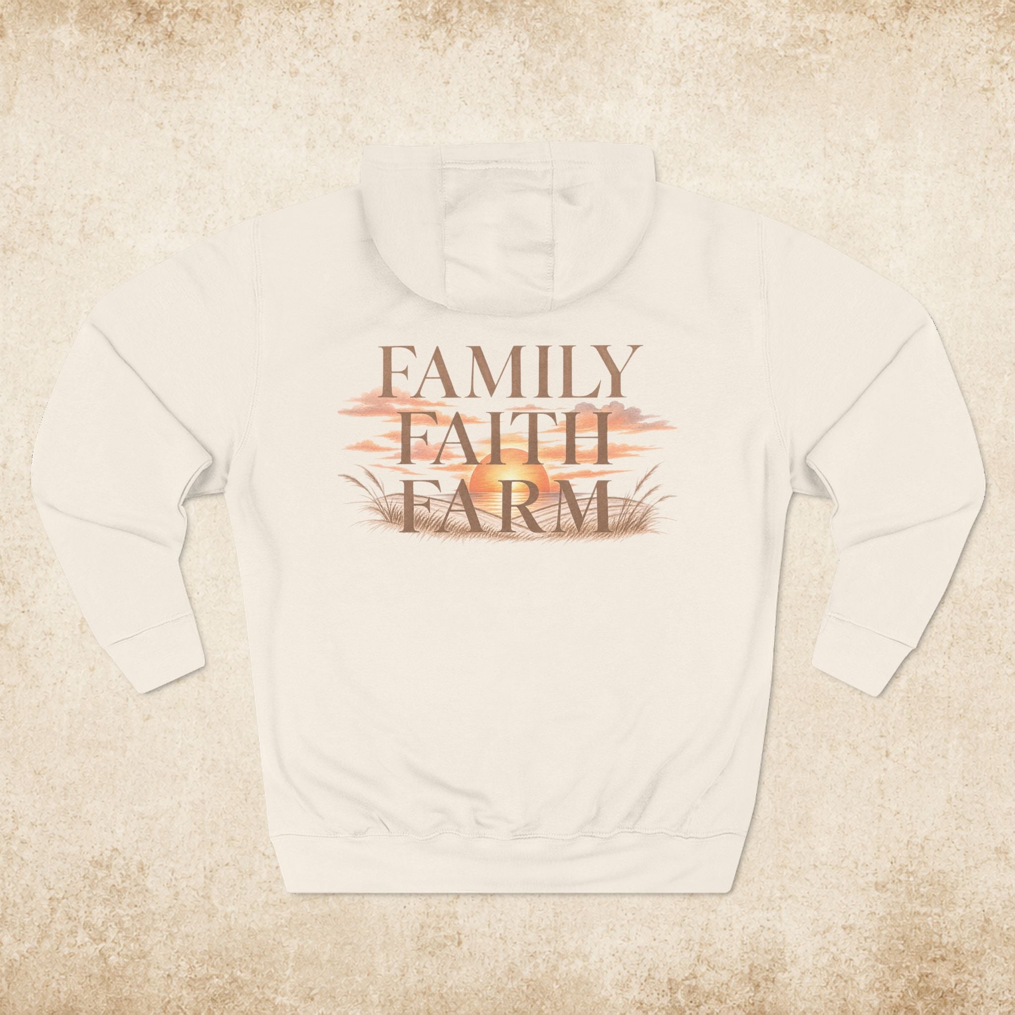 Family Faith Farm Hoodie — Farmhouse Monogram Pullover
