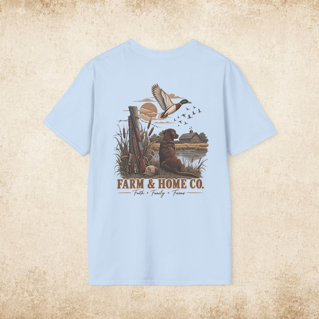Farm & Home Co. Logo T-Shirt — Minimal Rustic Chest Graphic