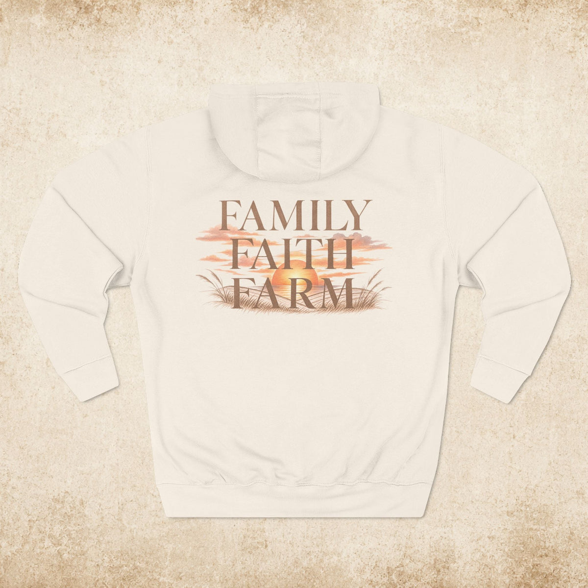 Family Faith Farm Hoodie — Farmhouse Monogram Pullover - farm&homeco