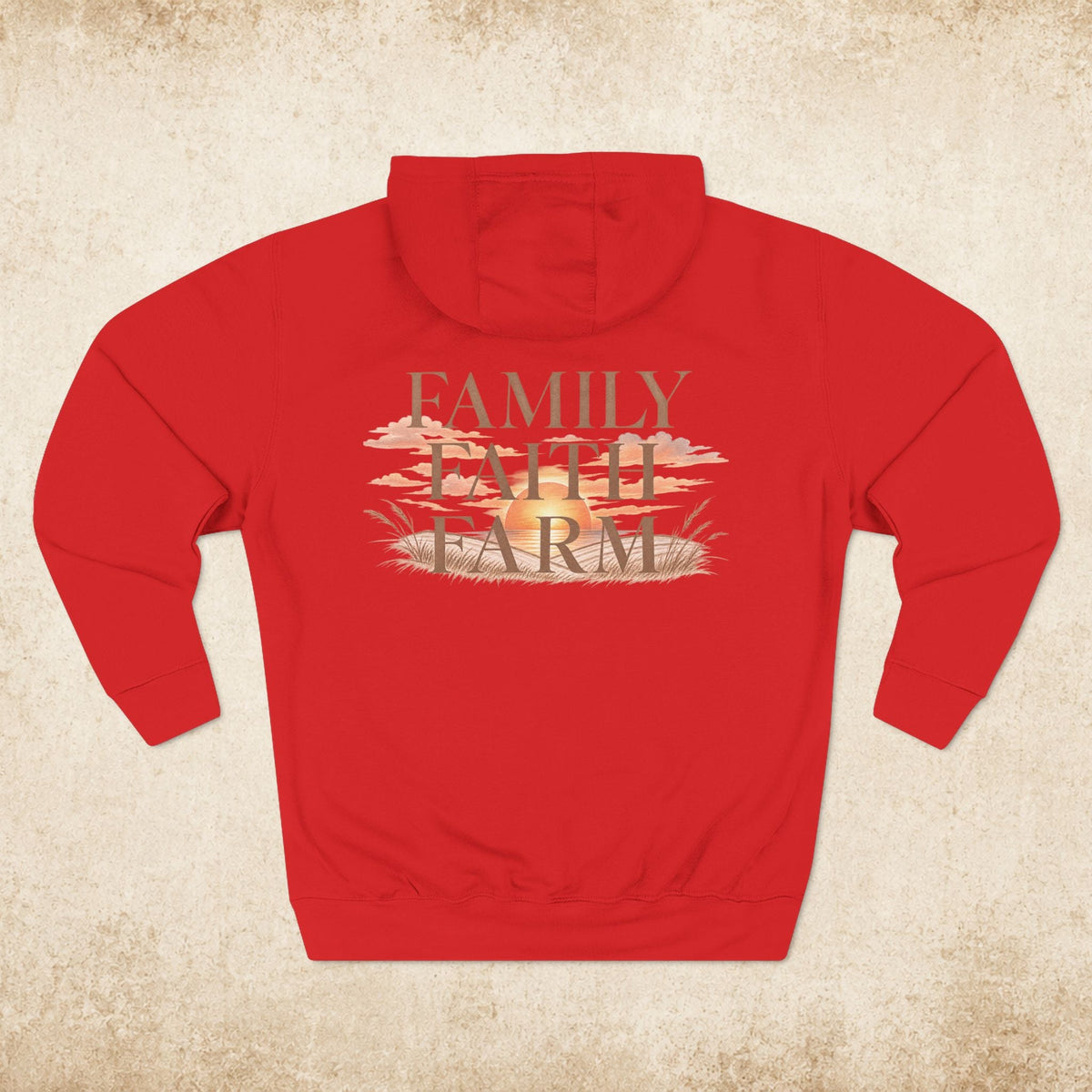 Family Faith Farm Hoodie — Farmhouse Monogram Pullover - farm&homeco