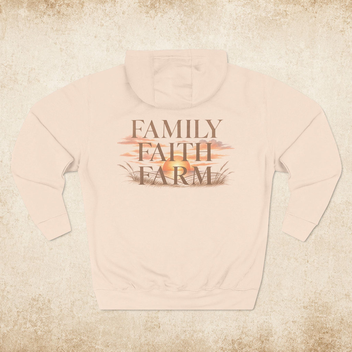 Family Faith Farm Hoodie — Farmhouse Monogram Pullover - farm&homeco