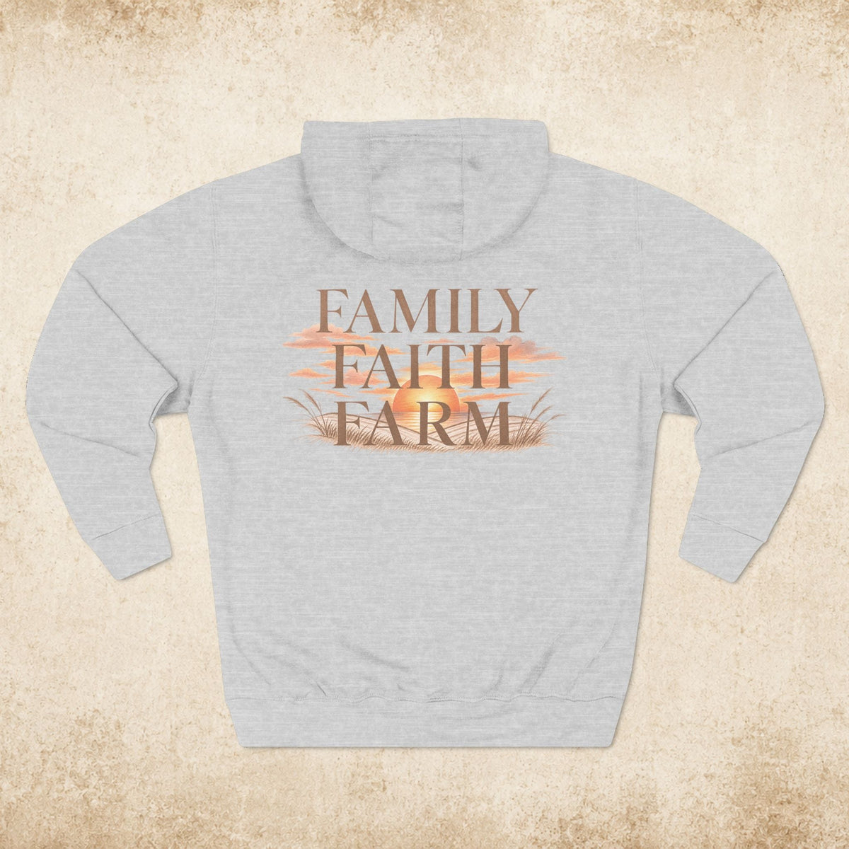 Family Faith Farm Hoodie — Farmhouse Monogram Pullover - farm&homeco