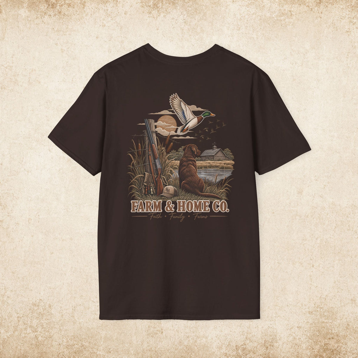 Farm & Home Co. Logo T-Shirt — Minimal Rustic Chest Graphic - farm&homeco