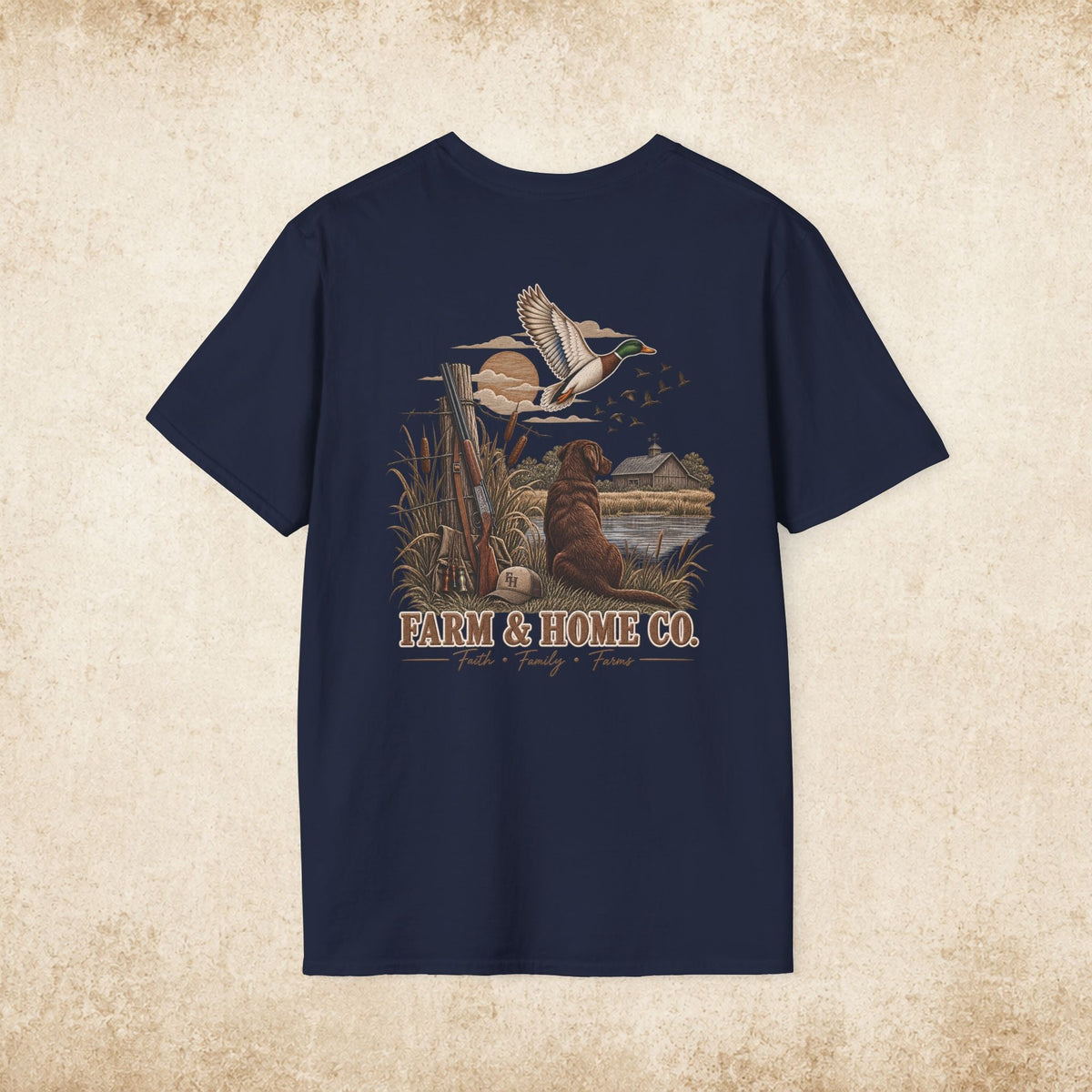 Farm & Home Co. Logo T-Shirt — Minimal Rustic Chest Graphic - farm&homeco