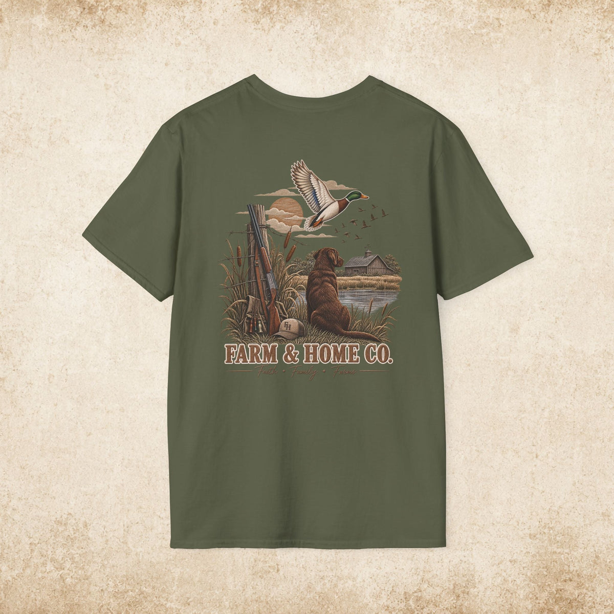 Farm & Home Co. Logo T-Shirt — Minimal Rustic Chest Graphic - farm&homeco