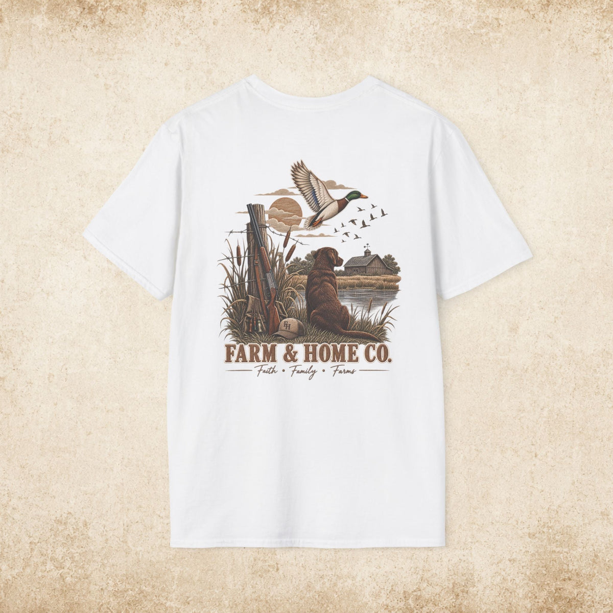 Farm & Home Co. Logo T-Shirt — Minimal Rustic Chest Graphic - farm&homeco