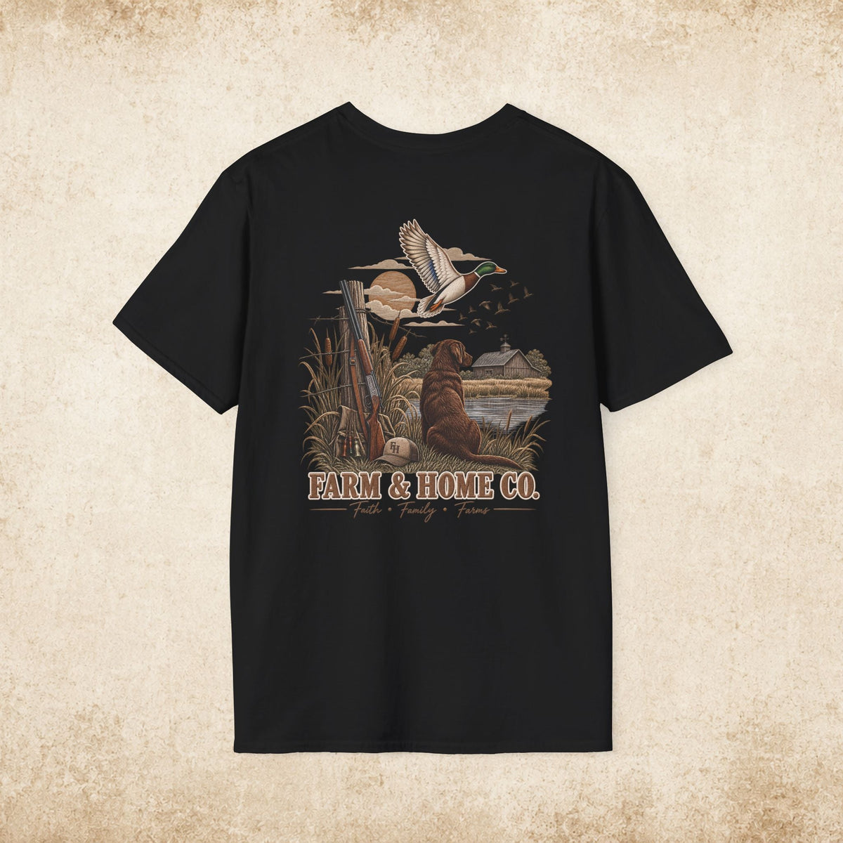 Farm & Home Co. Logo T-Shirt — Minimal Rustic Chest Graphic - farm&homeco