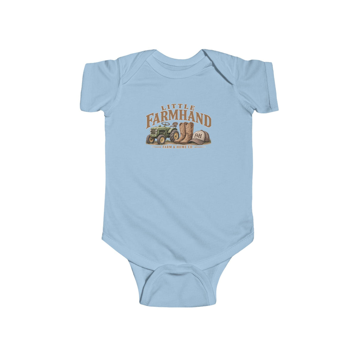 Little Farmland Infant Bodysuit – Rustic Farm Animal Baby Onesie - farm&homeco