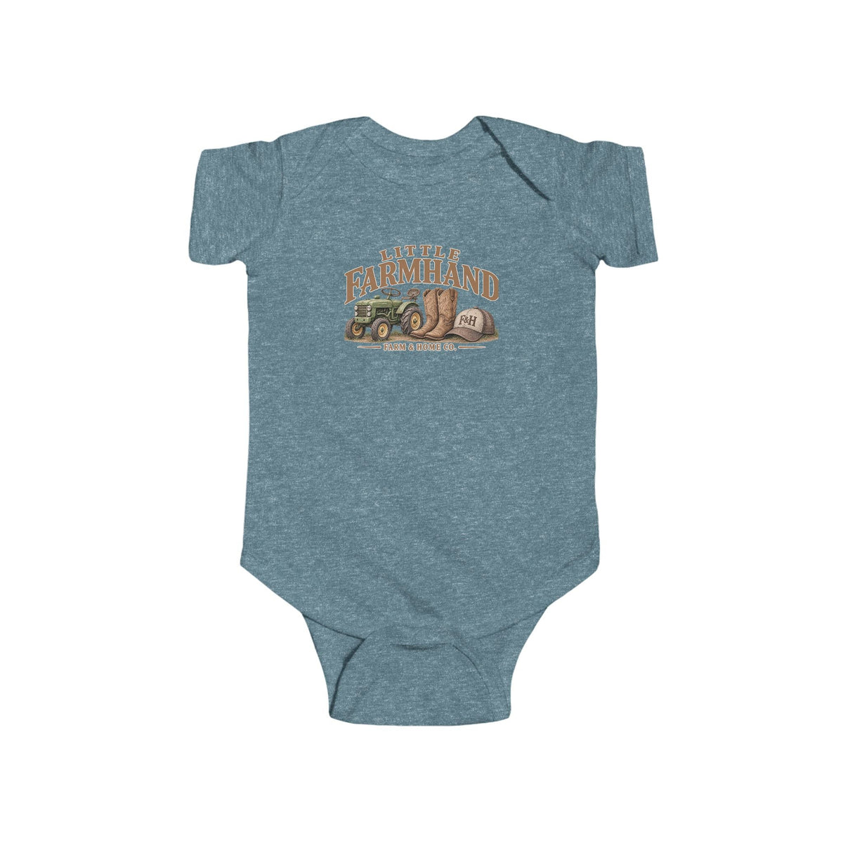 Little Farmland Infant Bodysuit – Rustic Farm Animal Baby Onesie - farm&homeco