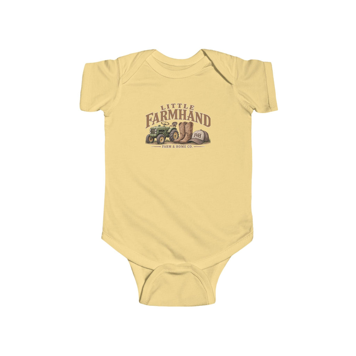 Little Farmland Infant Bodysuit – Rustic Farm Animal Baby Onesie - farm&homeco