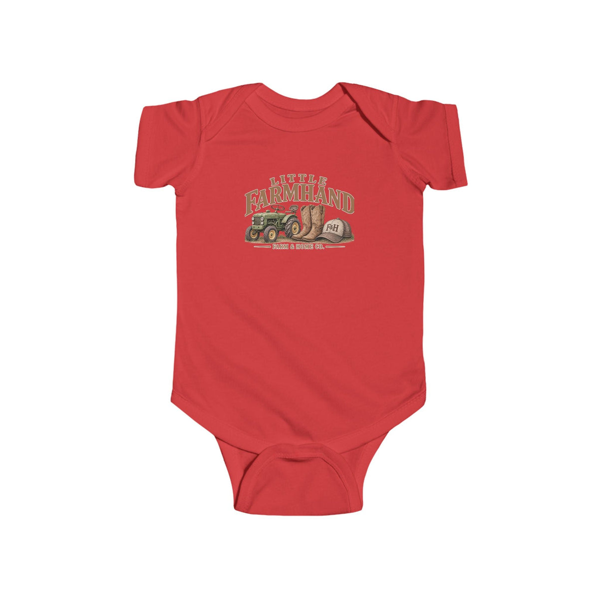 Little Farmland Infant Bodysuit – Rustic Farm Animal Baby Onesie - farm&homeco