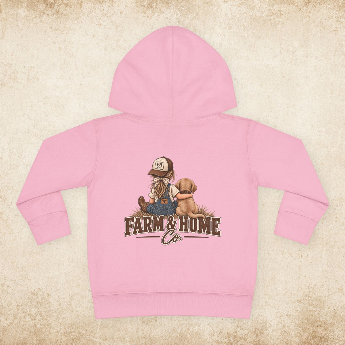 Toddler Hoodie — Farm & Home Co. Kids Pullover with Girl and Puppy Graphic - farm&homeco