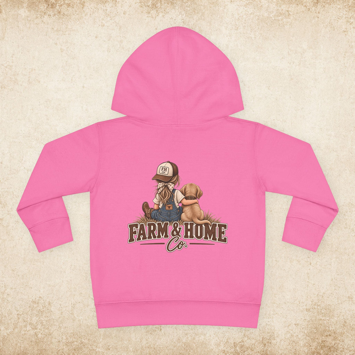 Toddler Hoodie — Farm & Home Co. Kids Pullover with Girl and Puppy Graphic - farm&homeco