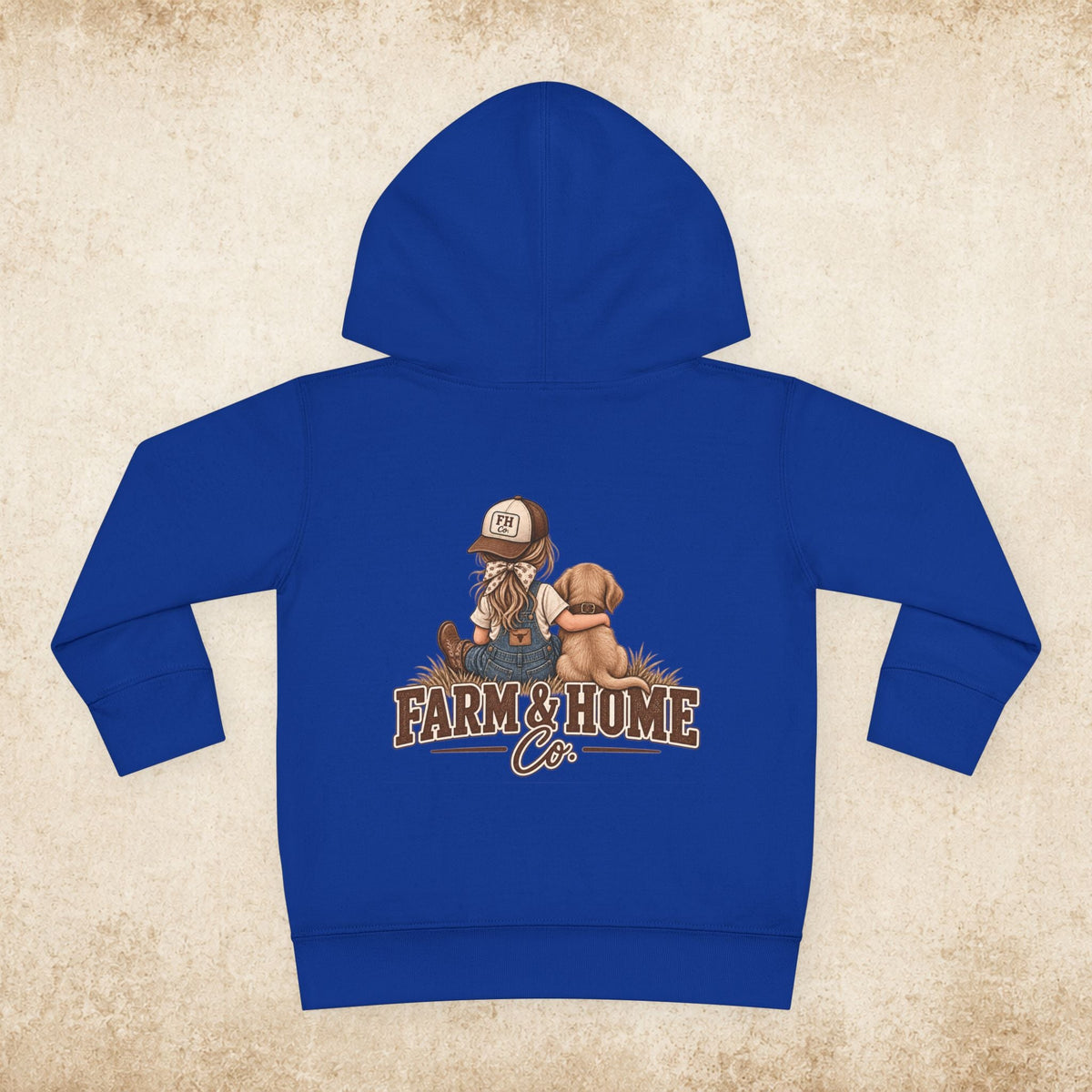 Toddler Hoodie — Farm & Home Co. Kids Pullover with Girl and Puppy Graphic - farm&homeco