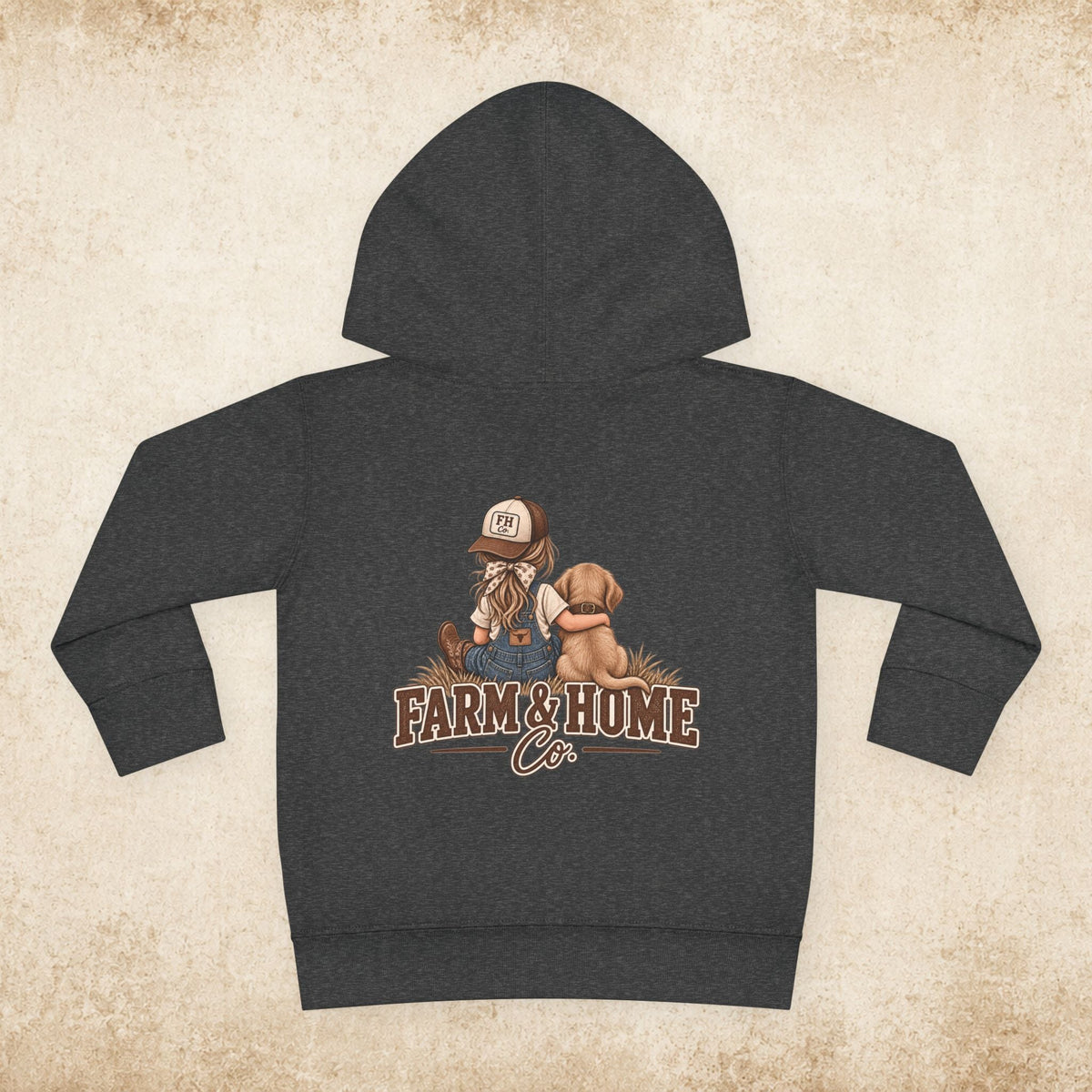 Toddler Hoodie — Farm & Home Co. Kids Pullover with Girl and Puppy Graphic - farm&homeco