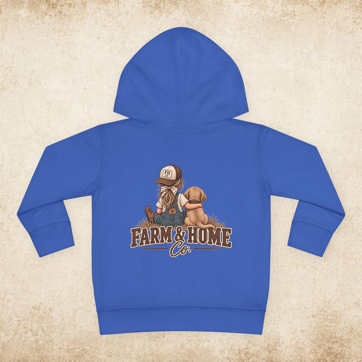 Toddler Hoodie — Farm & Home Co. Kids Pullover with Girl and Puppy Graphic - farm&homeco