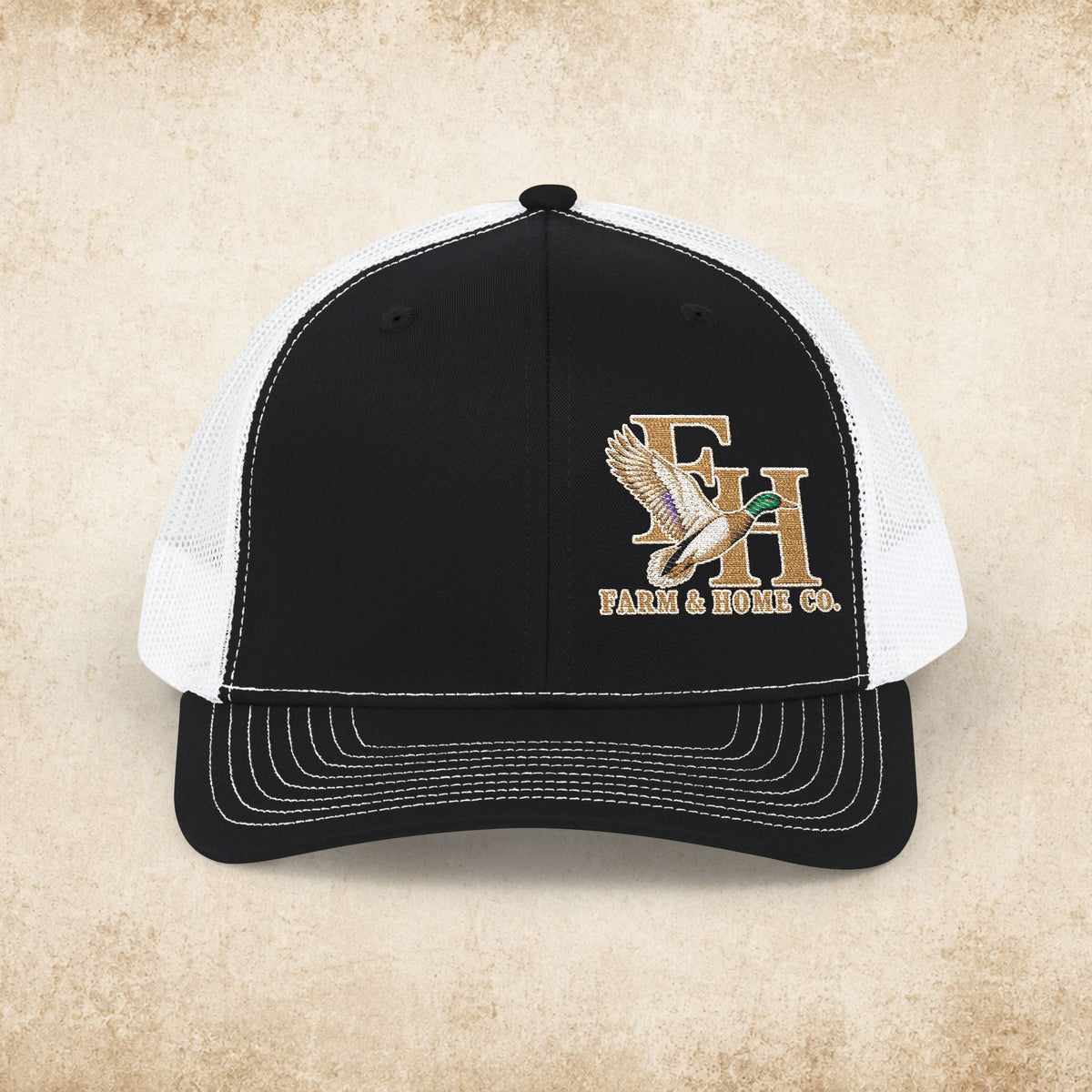 Trucker Cap — Eagle & Initials Embroidered Snapback - farm&homeco