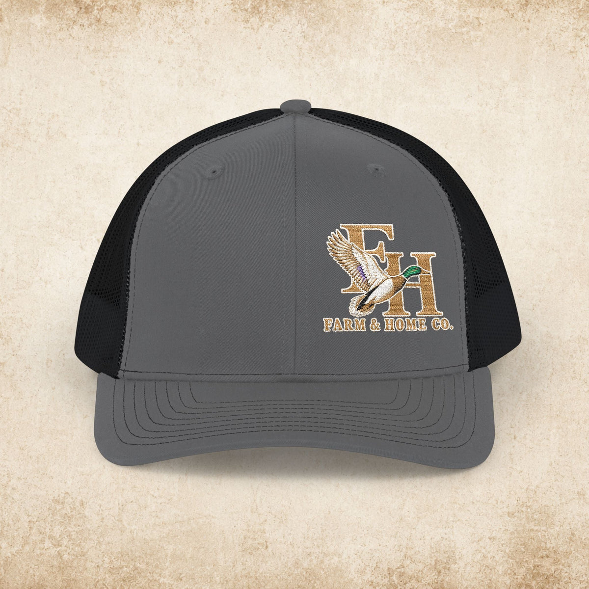 Trucker Cap — Eagle & Initials Embroidered Snapback - farm&homeco