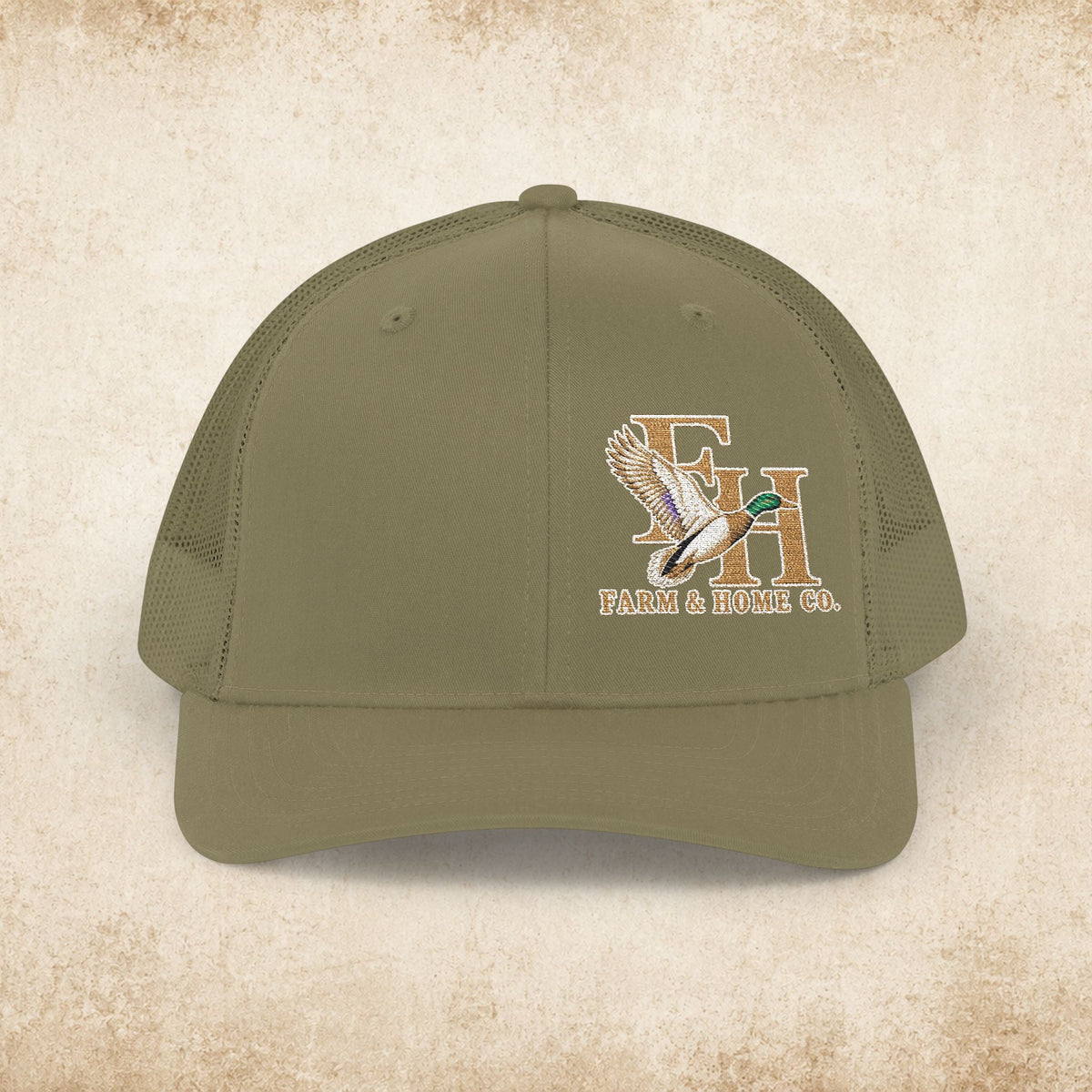Trucker Cap — Eagle & Initials Embroidered Snapback - farm&homeco